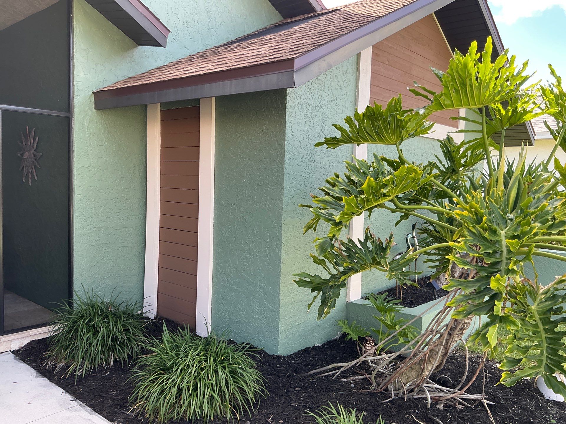 Musket Brown Seamless Gutter Installation Before Rainy Season in Cape Coral FL by Gutter Professors