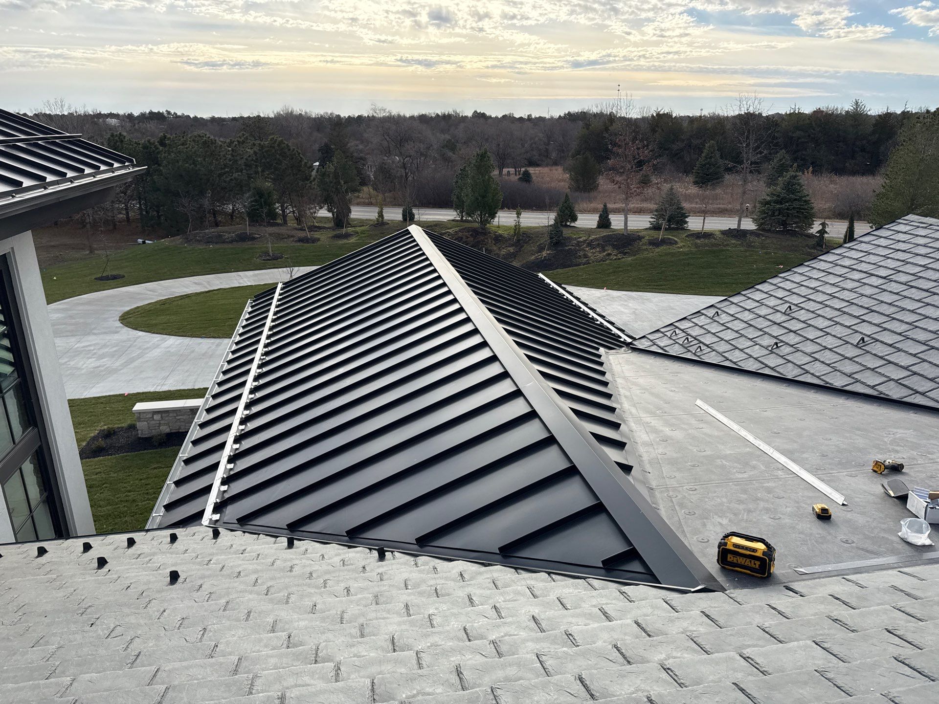 Stunning Custom Home with Davinci Province Shingles by White Castle Roofing