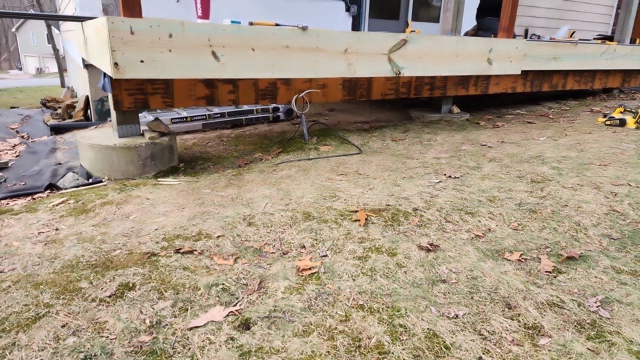 Deck project in Milford, MA by UBrothers Construction