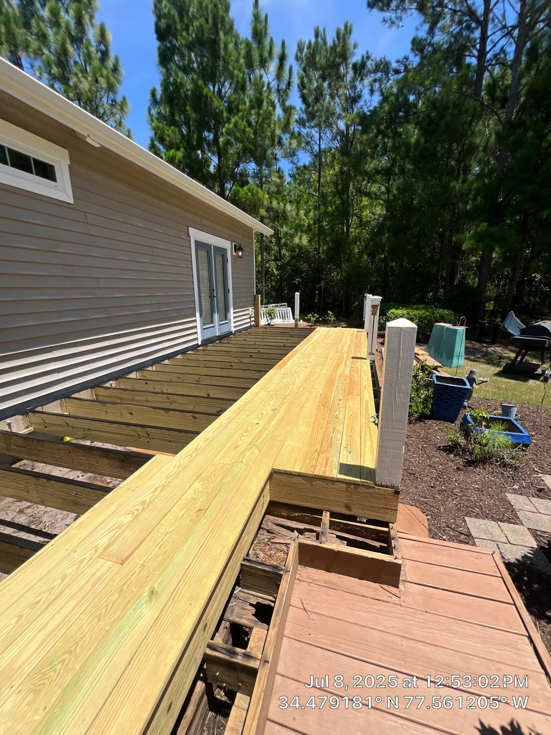 Custom Back Porch in Hampstead, NC by RGR Construction and Roofing, LLC