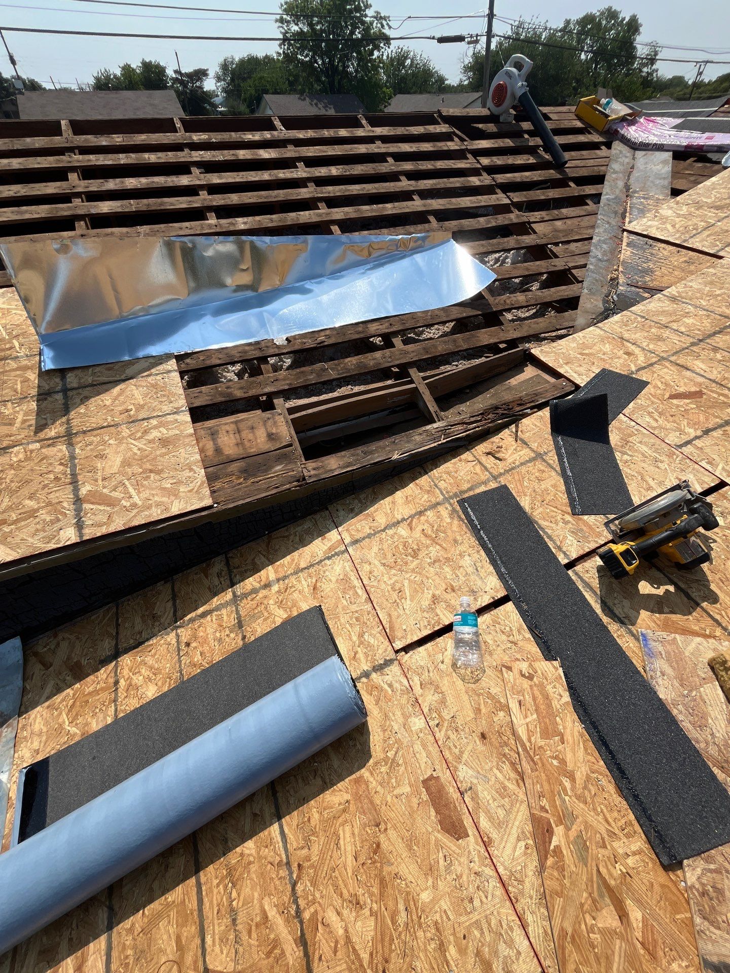 Reroof with Full Redeck by Berry Good Roofing 