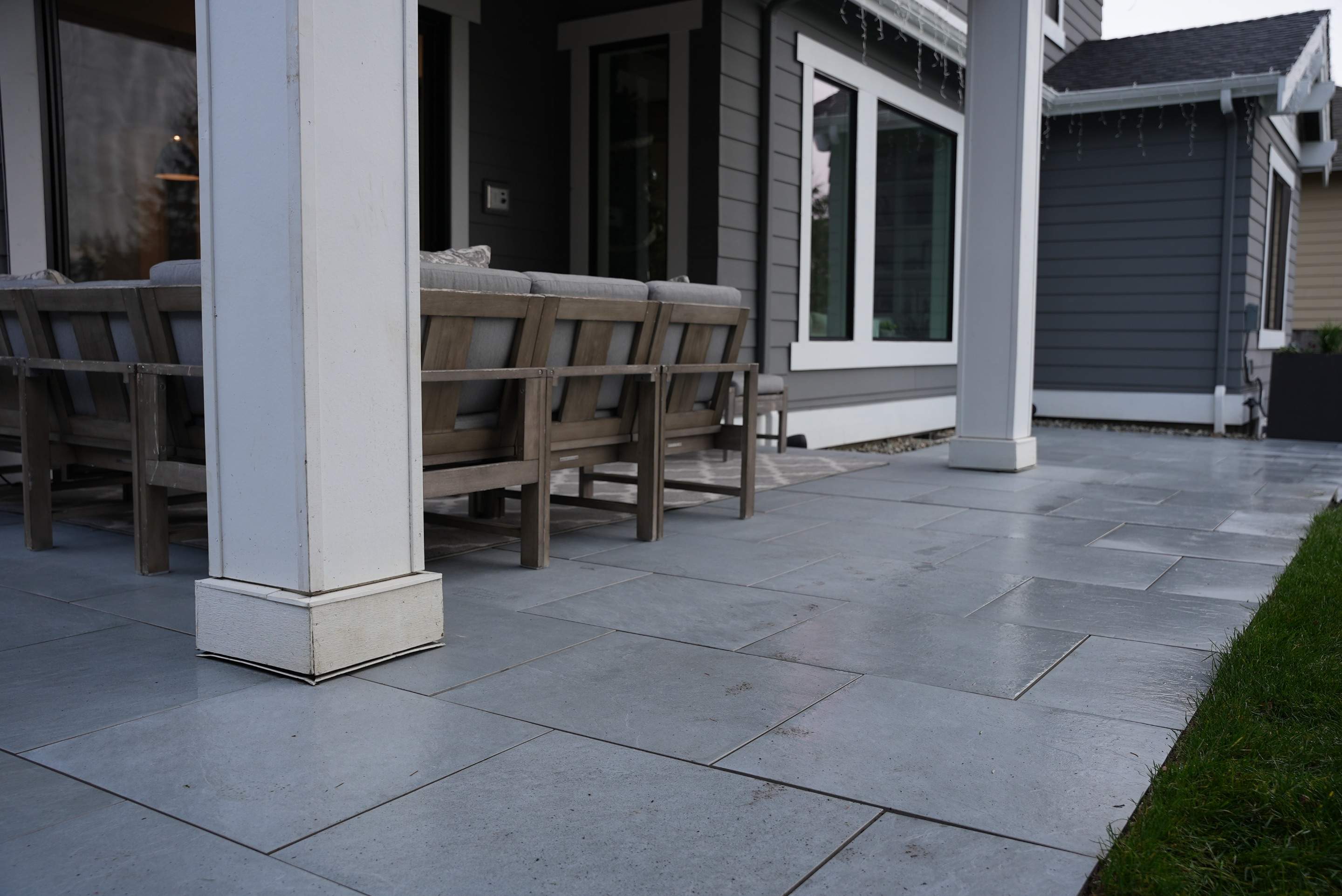 Hardscaping Back Patio Landscape Project  by Jireh Asphalt & Concrete Inc 