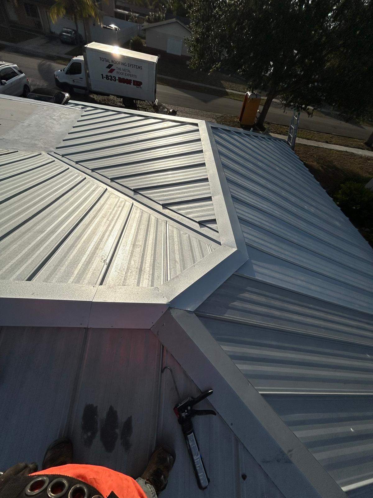 24ga 1" Nail-Strip Mill Finish by Total Roofing System The Metal Roof Experts