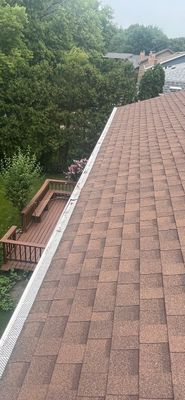 Turtle Shell gutter protection installation in Naperville, IL 60540, photograph 13