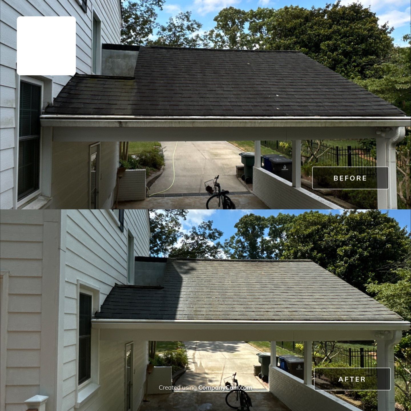 cleaning house siding roof and driveway in winston salem nc with pressure washing service