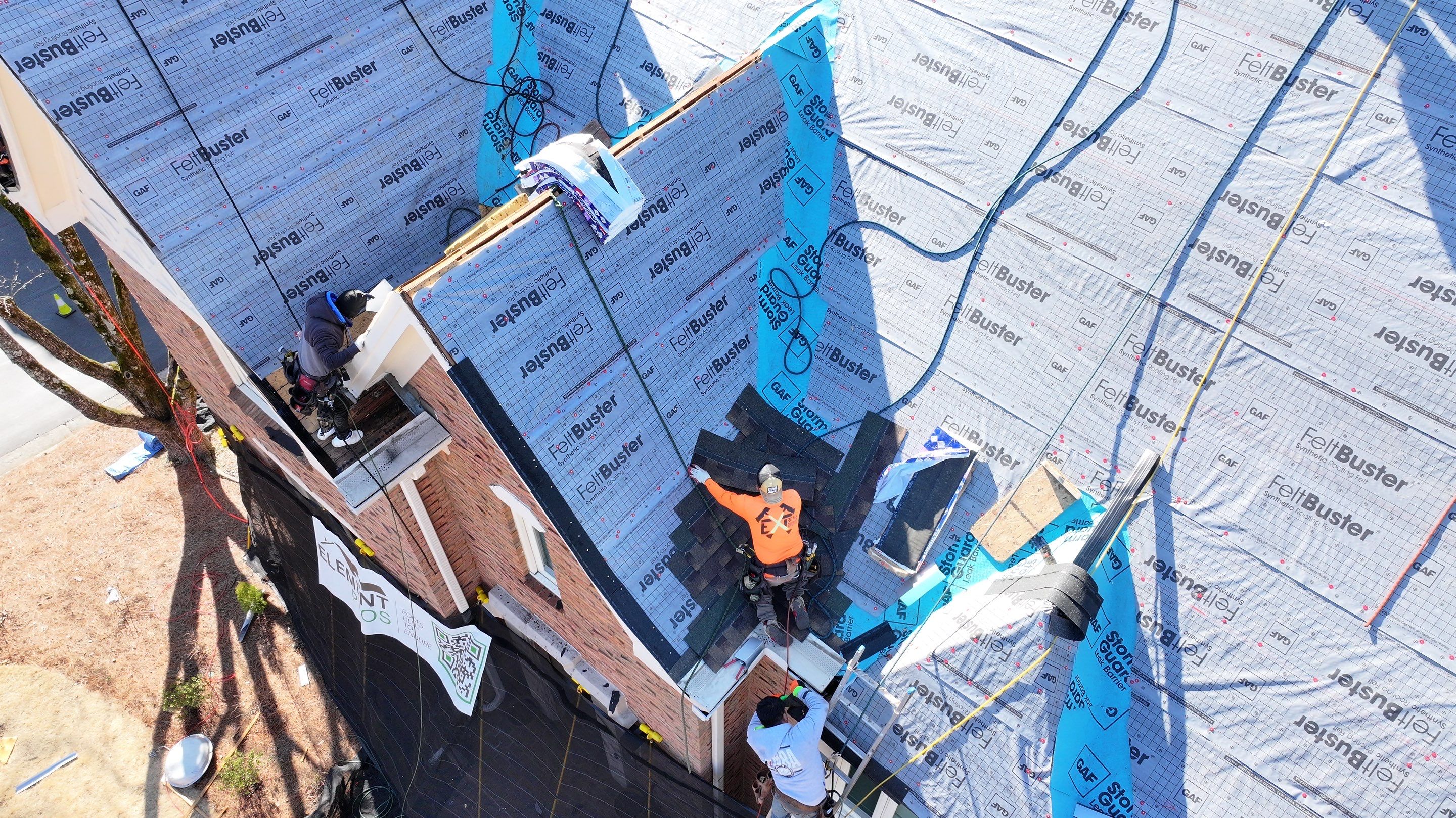 GAF Timberline HDZ in Barkwood by Element Pros Roofing, LLC