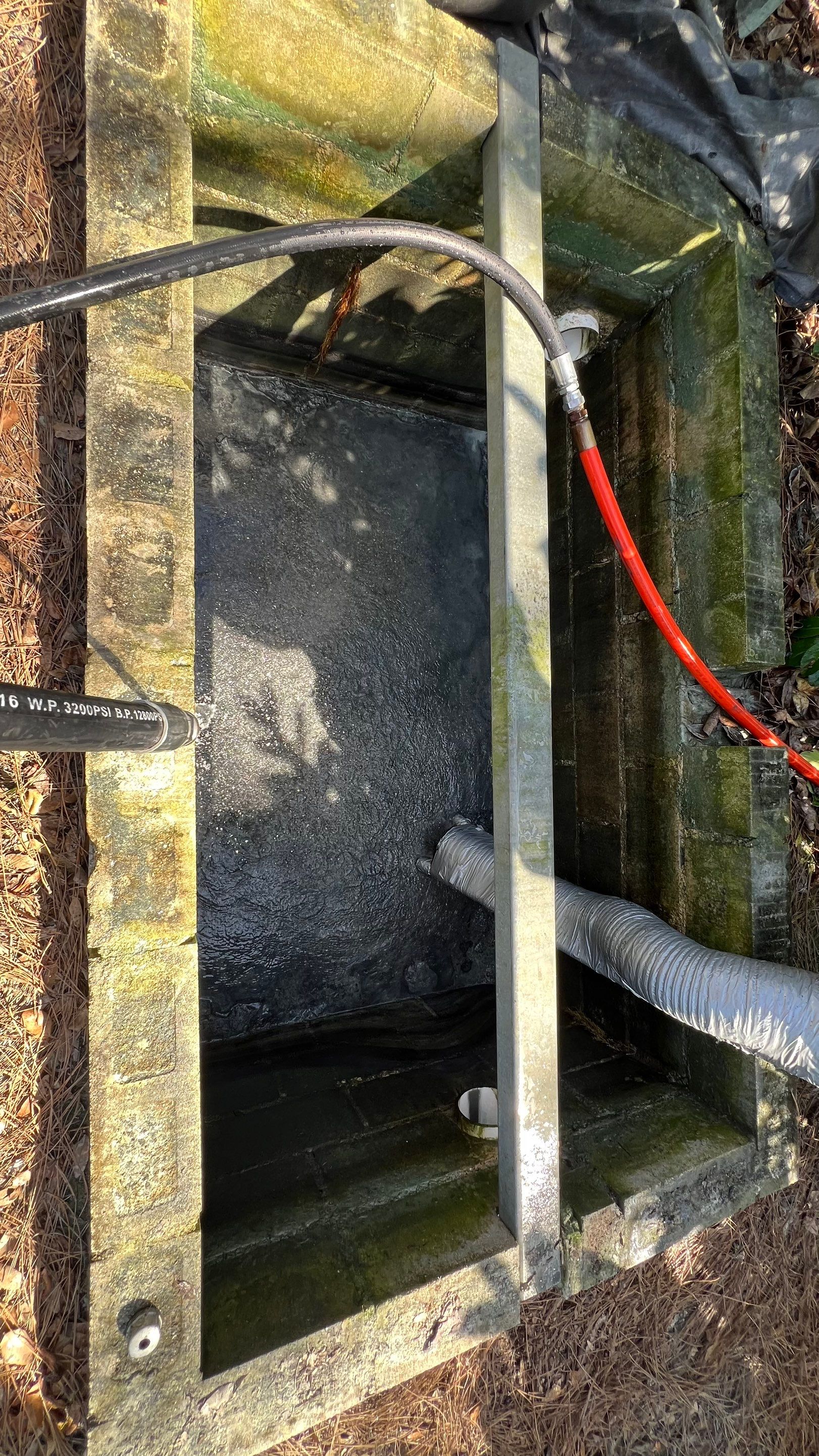 Cleaning Tennis Court Catch Basins by Don Mar, Inc. Storm Water Solutions