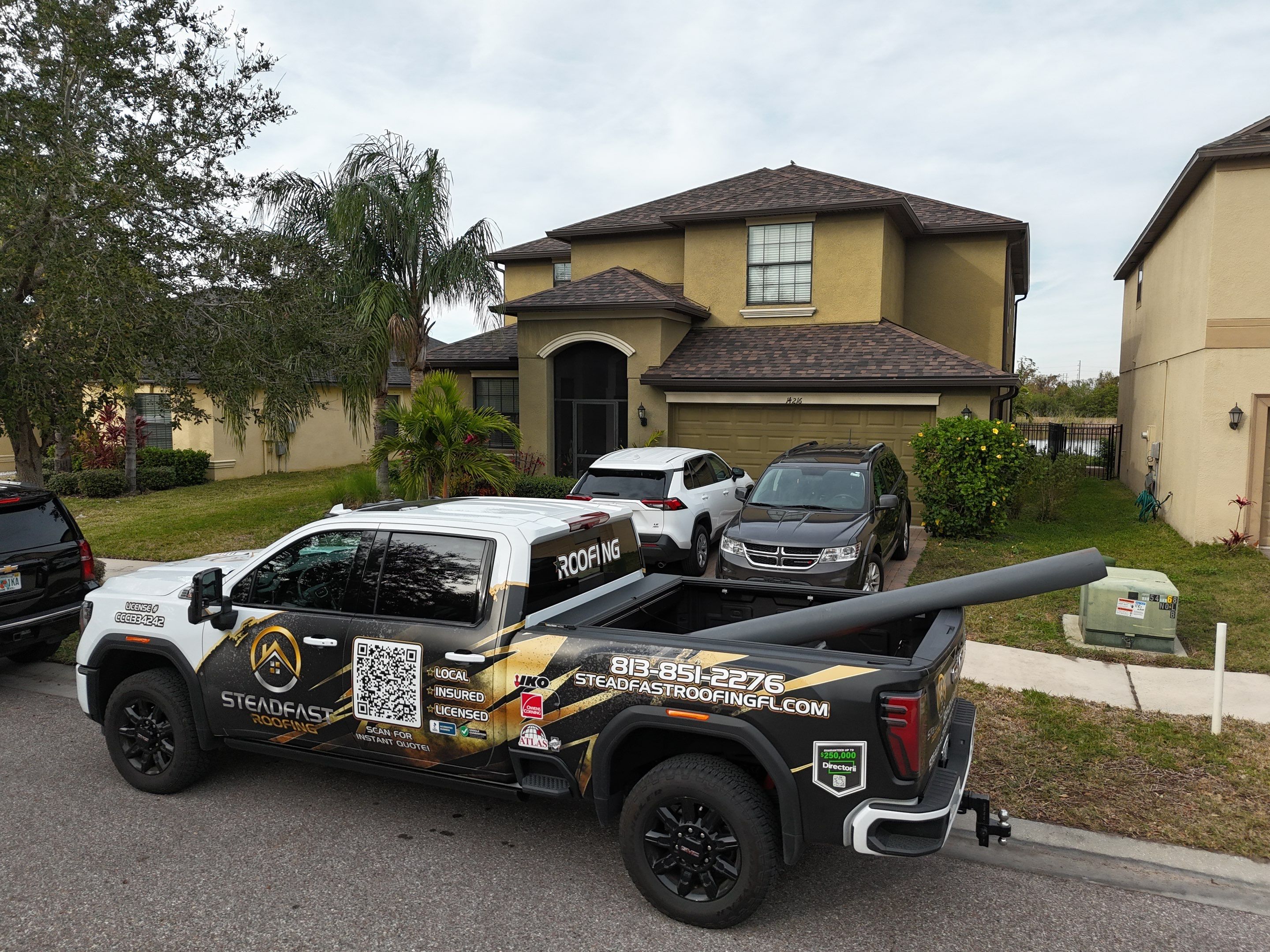 Roof Replacement in Ruskin FL. by Steadfast Roofing 