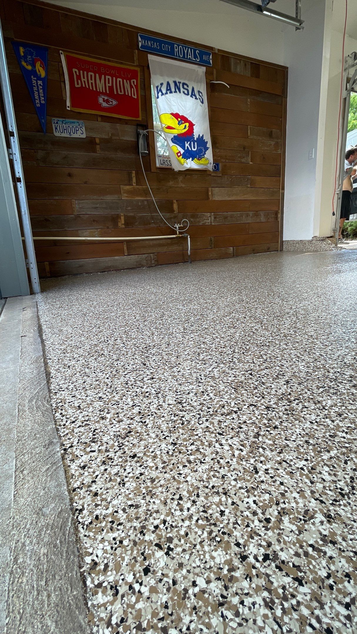 Curt E. gets a new garage floor!  by Banner Garage