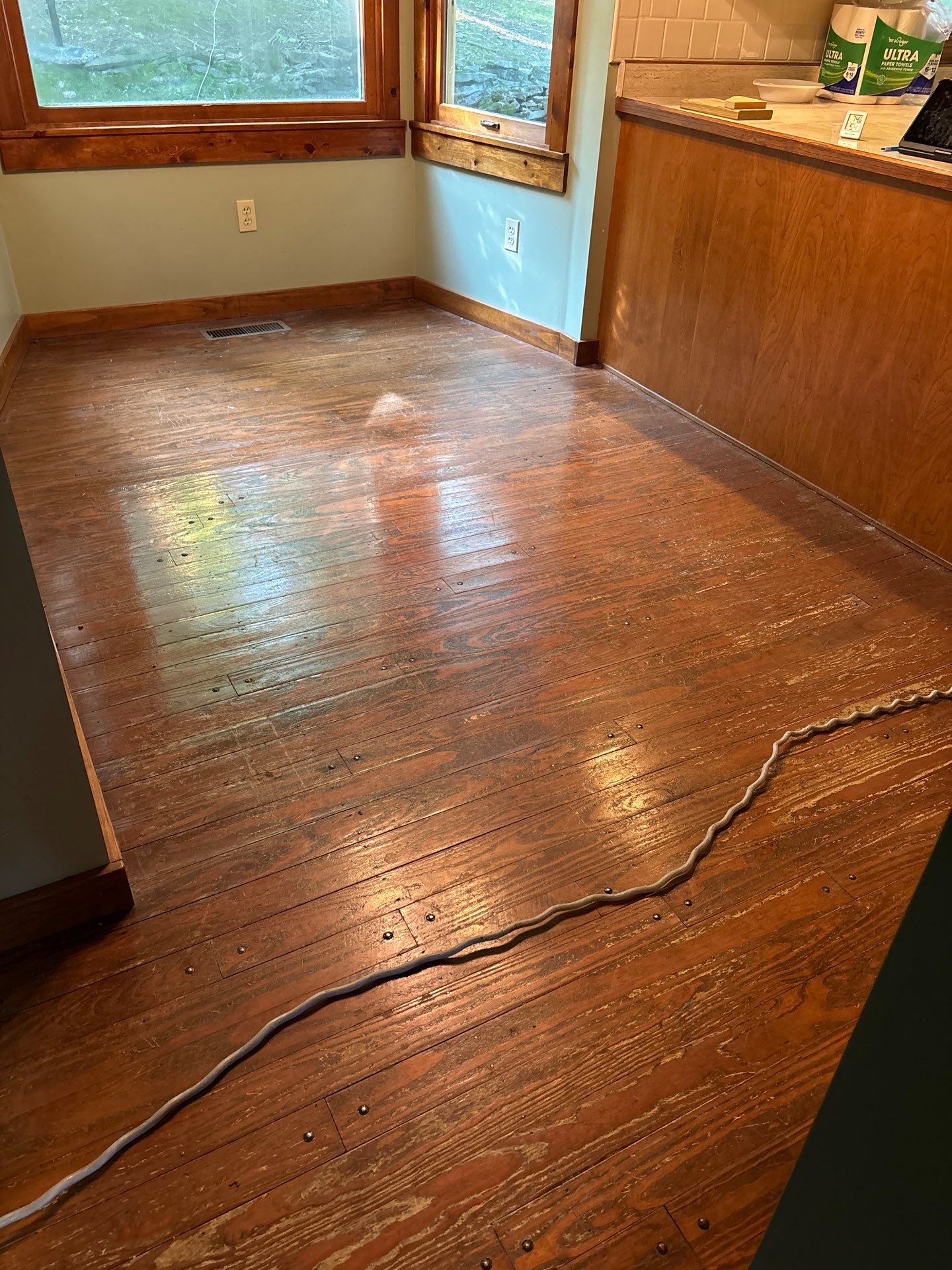 Hardwood Floor Sanding and Refinishing Project in Walton, Kentucky by Footprints Floors Kentucky