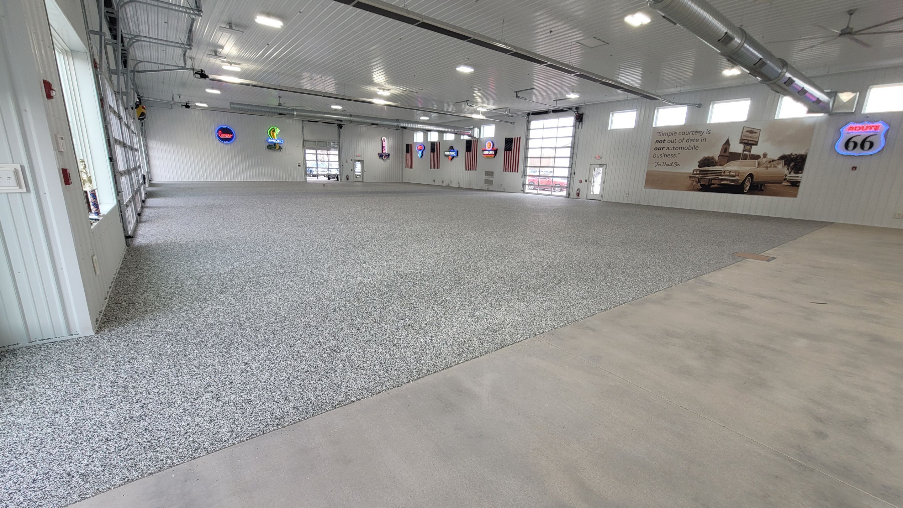 Basil Classic Car Showroom by Xfactor Coatings 