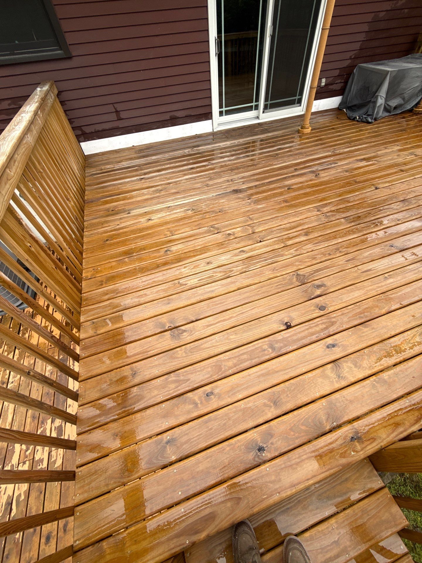 Deck Staining Project Completed in Muskegon, Michigan 49444 by Gordon Painting