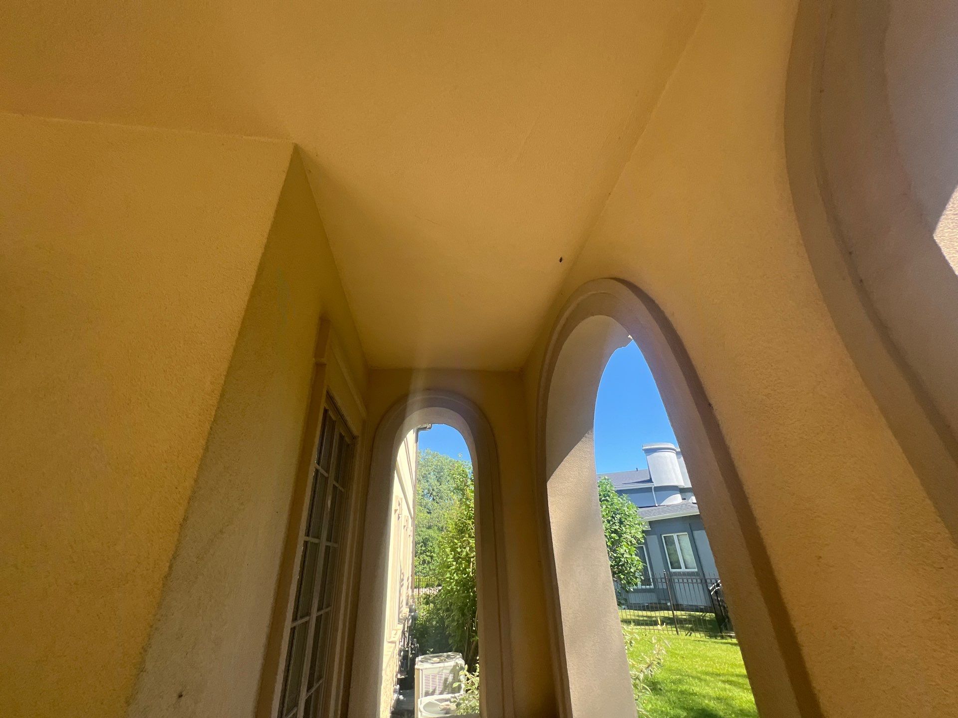 concrete cleaning using Algaecide, soft wash soap by Northern Power Washing LLC.