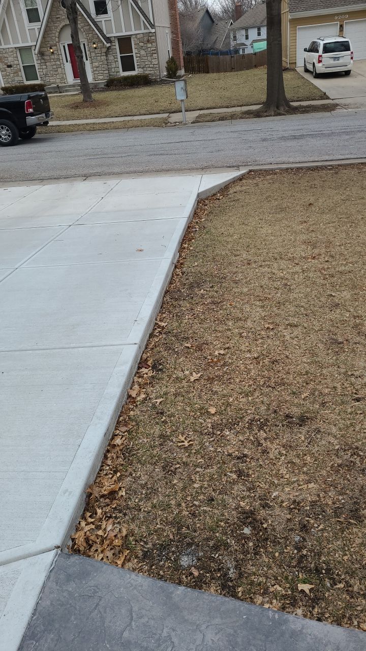 Front Yard Landscape and Retaining Wall by LAND ESCAPES LLC