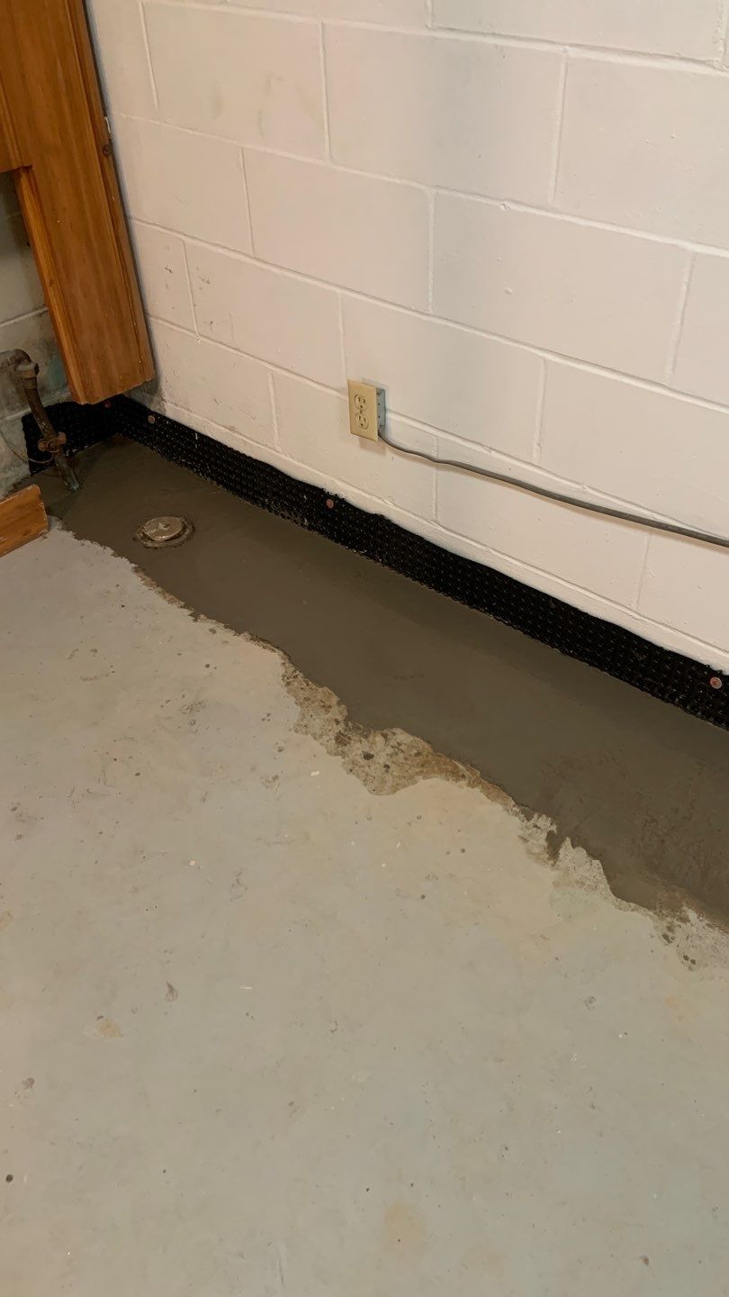 Drain tile in Woodbury by Waterproofing Northeast