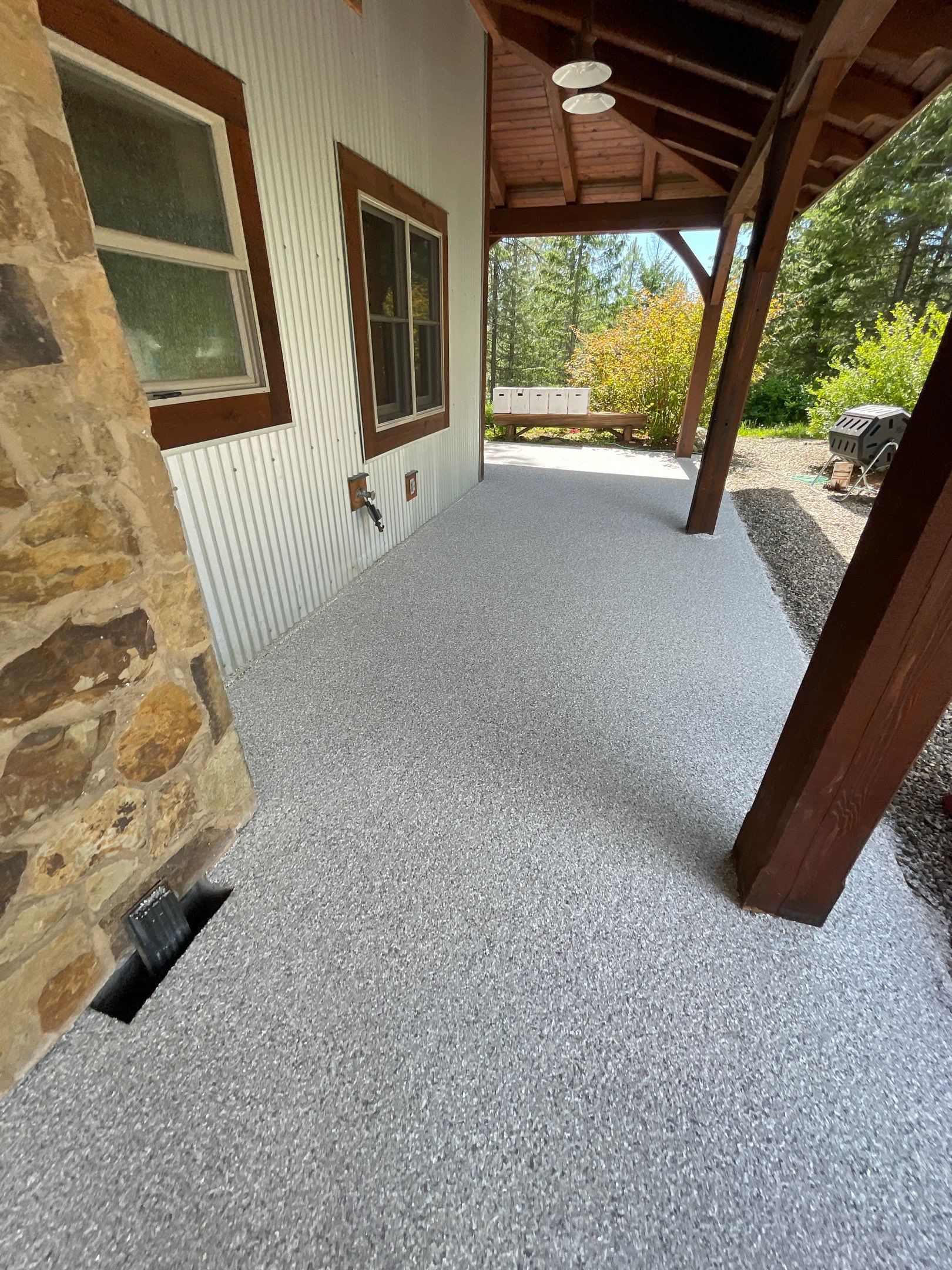 Patio Transformation using Mt Everest by Croc Coatings, LLC