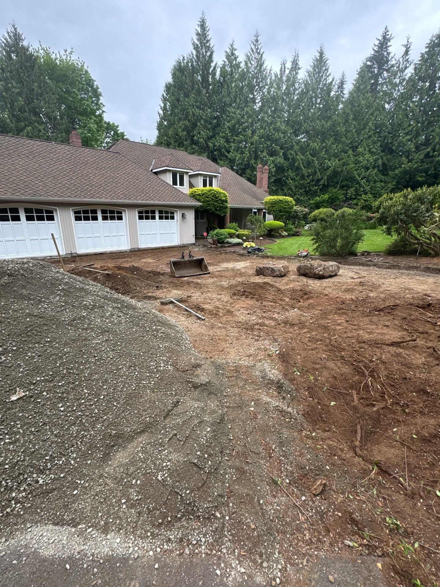 Stamped Concrete Driveway Renovation | Woodinville  by Jireh Asphalt & Concrete Inc 