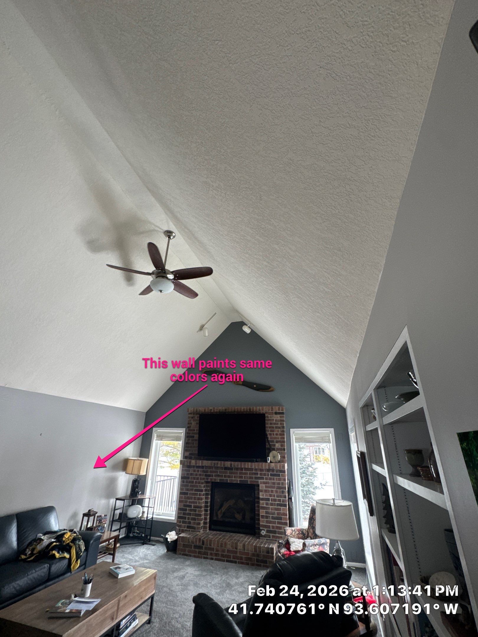 Residential Interior Repaint Walls After Drywall Work Done by Midwest Paint LLC