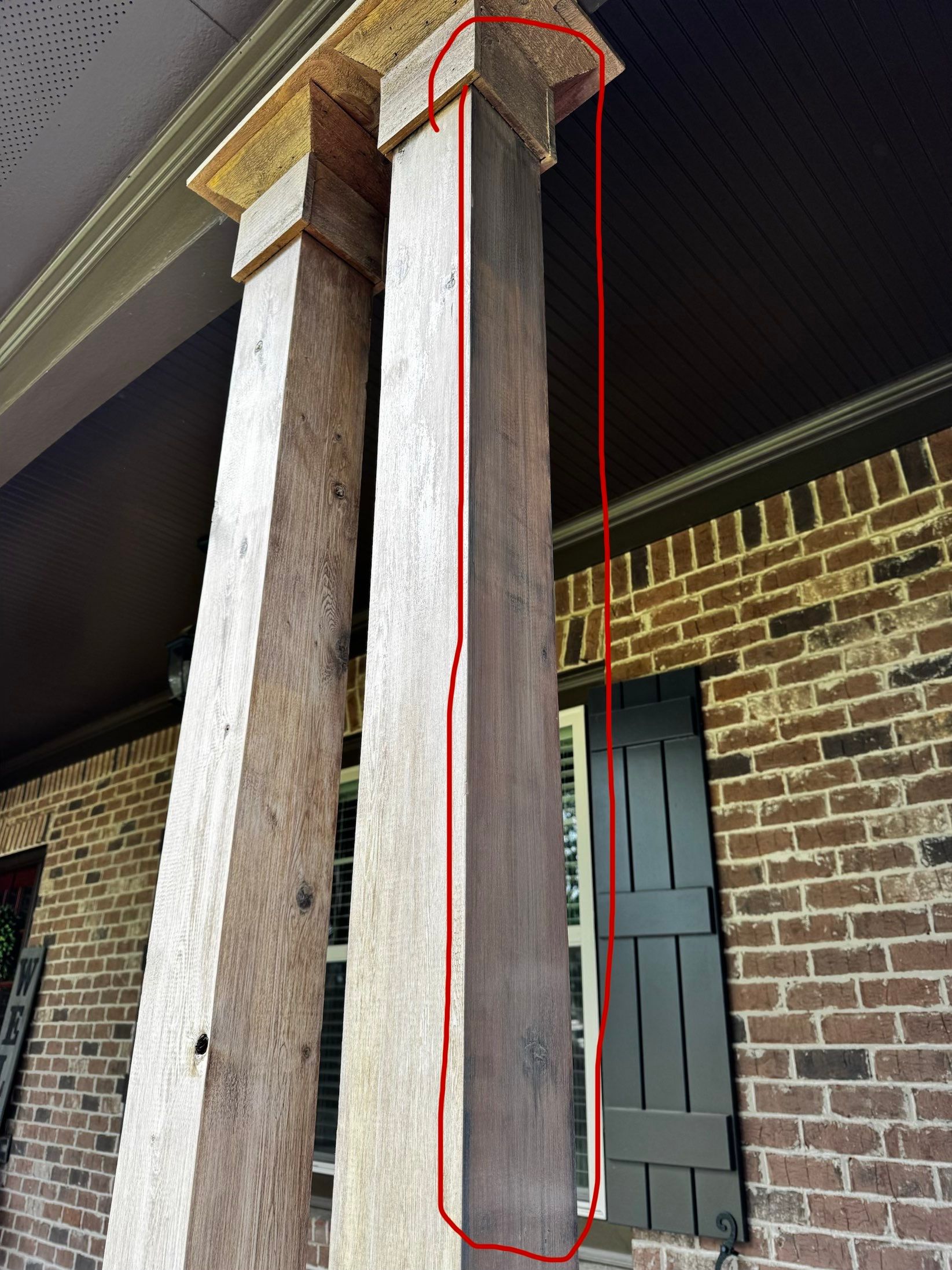 A-Frame Accents & Posts: Staining Project by PGP Surface Solutions, LLC