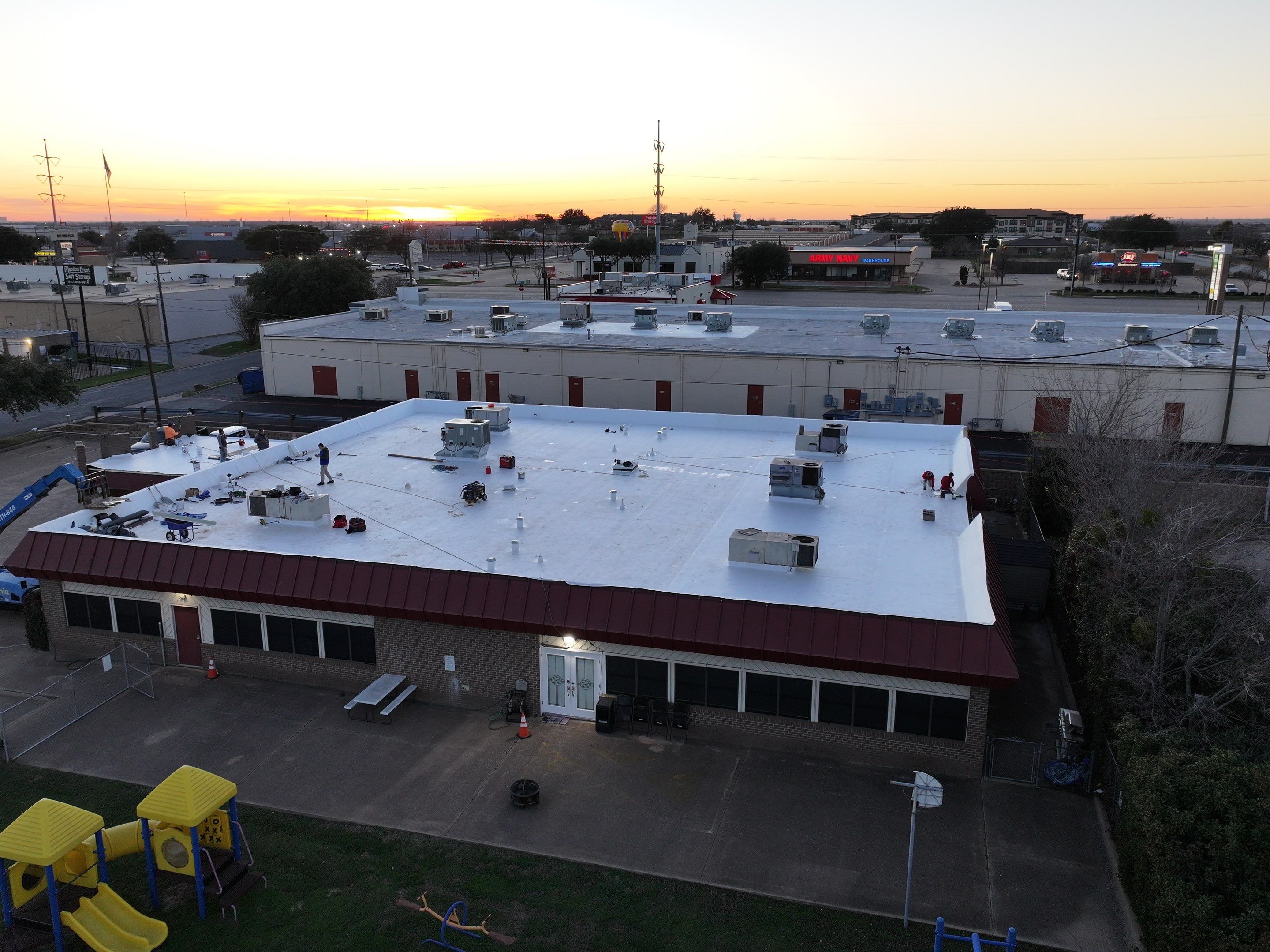 Commercial Roofing Installation using GAF Evergaurd TPO 60 Mil by Becker Roofing and Exteriors