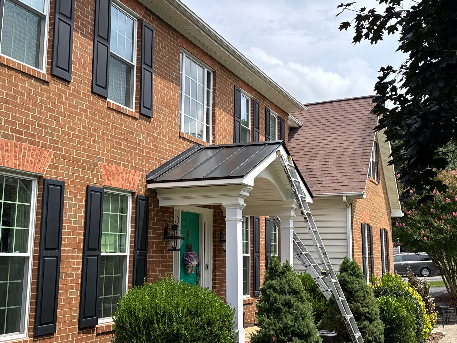 Standing Seam Metal Porch Roof Installation in Mechanicsville, VA by Cade Construction