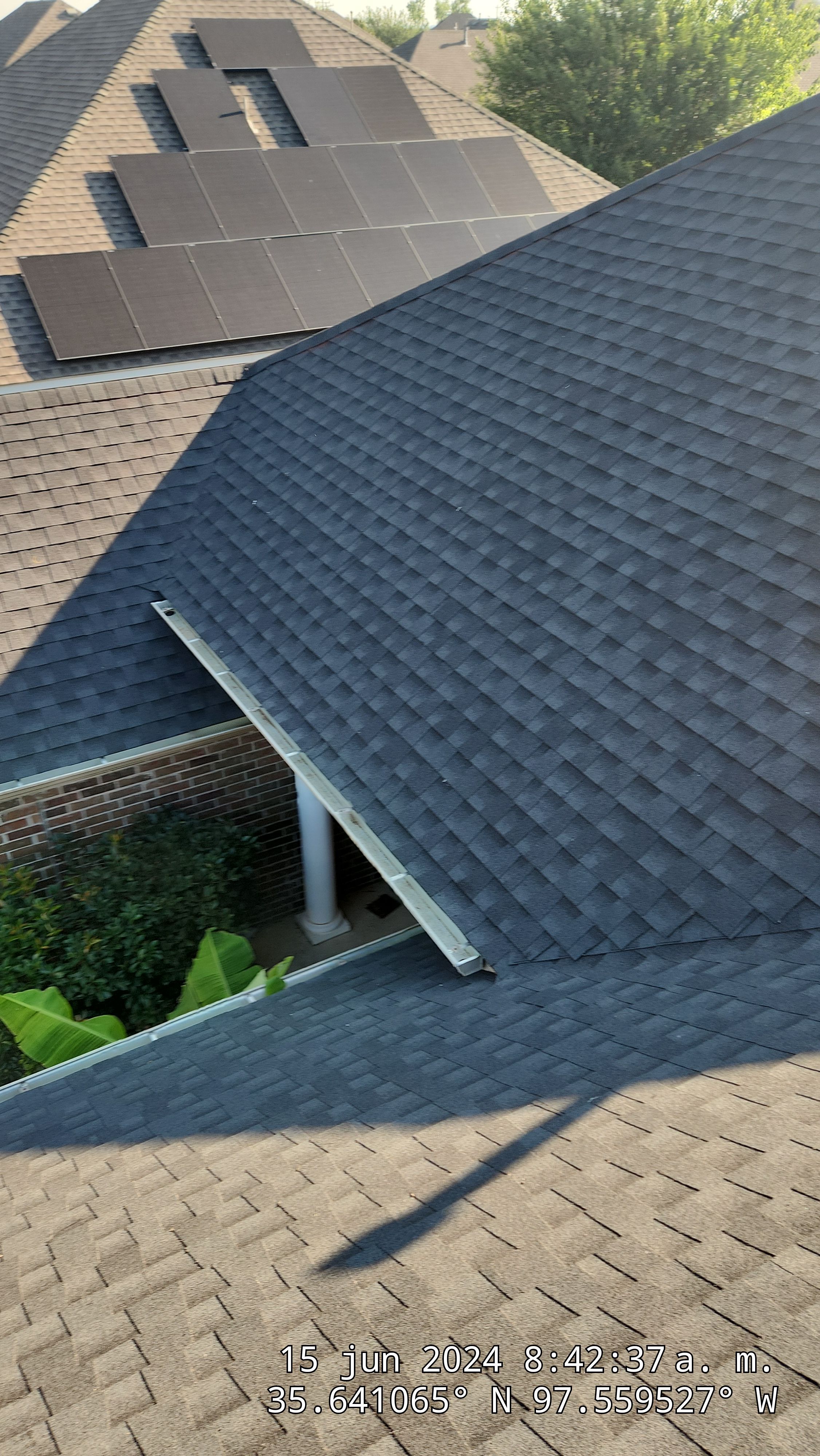 Reroof using GAF HDZ in Charcoal by Castillo Roofing