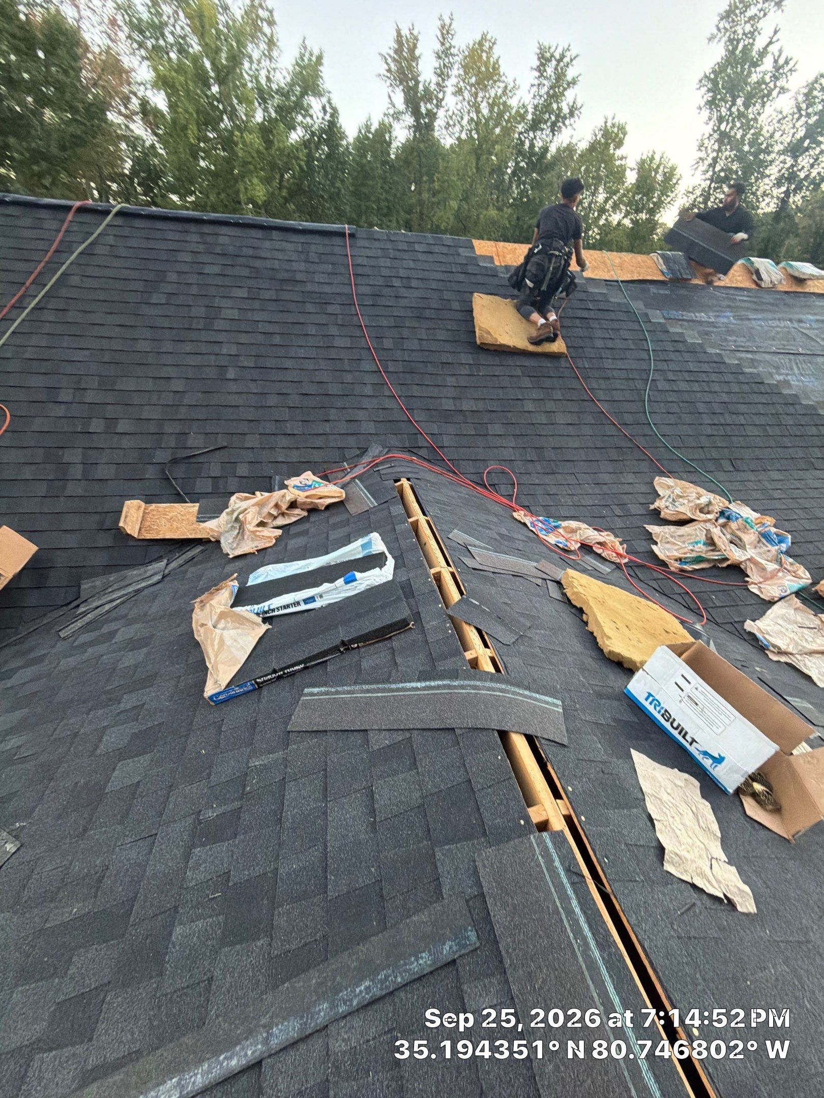 Roof and gutter replacement by hail and wind damage by Just Brilliant Restoration JBR