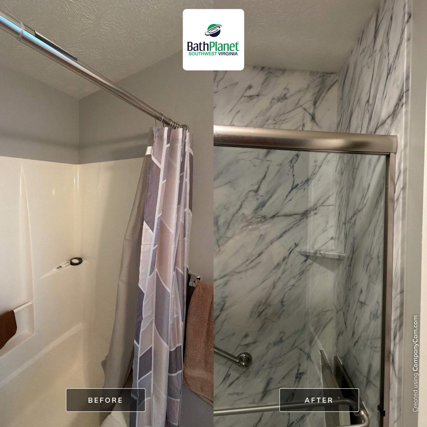 Tub to Shower Remodel by BathPlanet SW Virginia