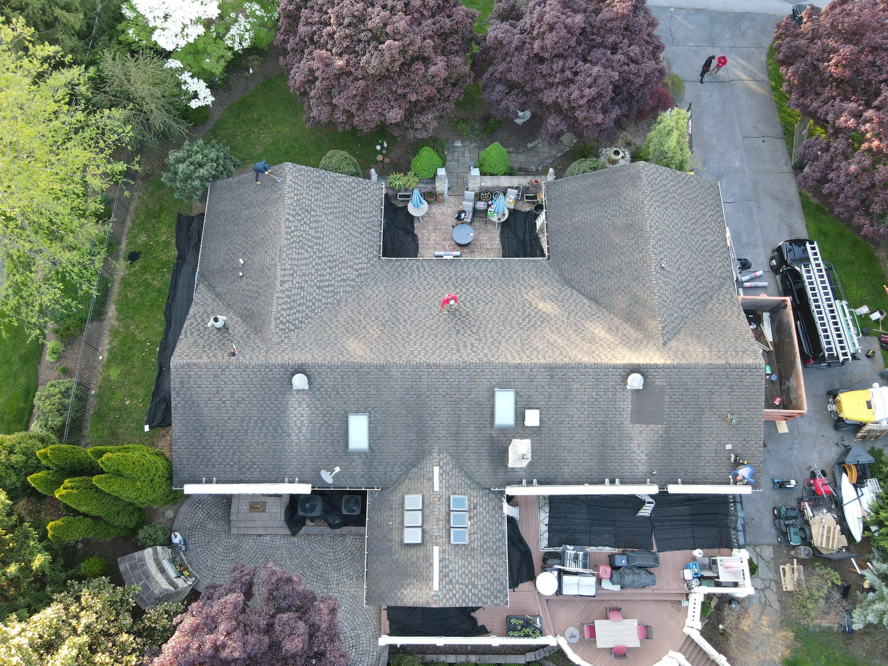 Residential Roofing Installation using Gaf Hdz Architectural Shingle by Teflon Roofing
