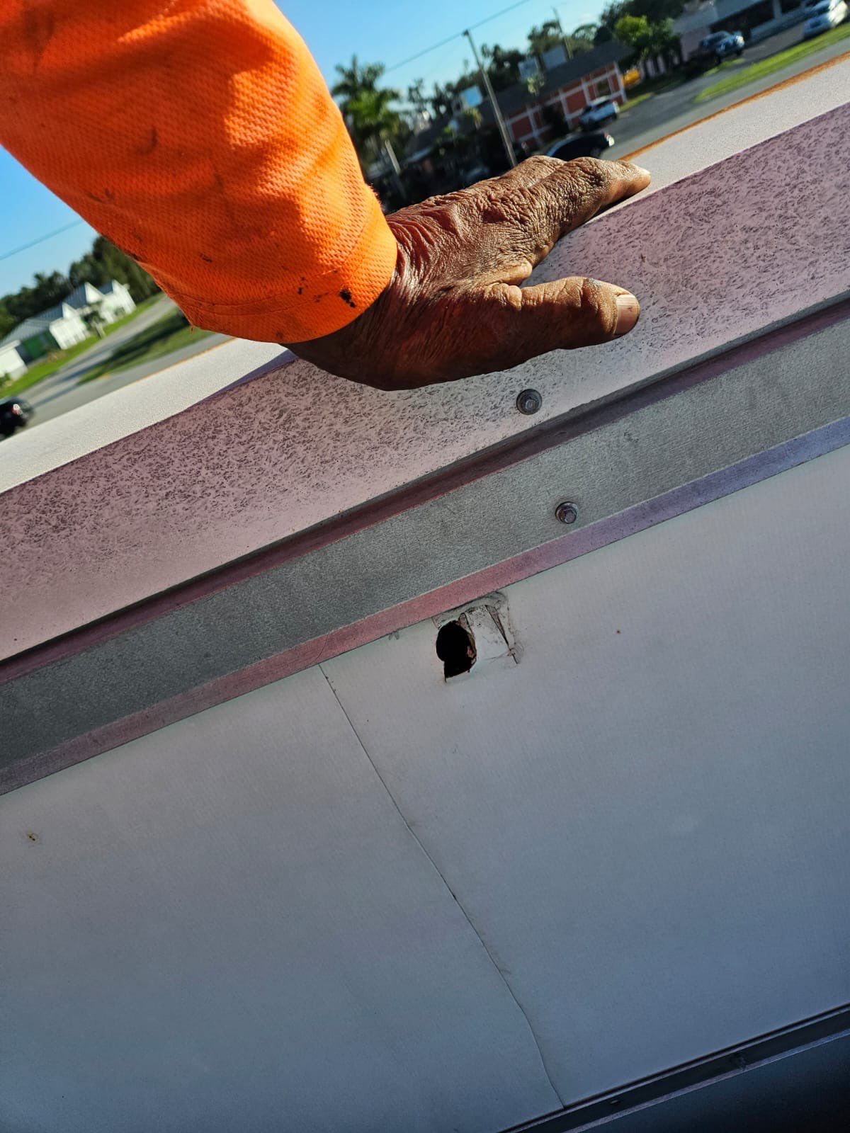 Commercial Roofing Repair using TPO and Metal Decking by Four Peaks Roofing