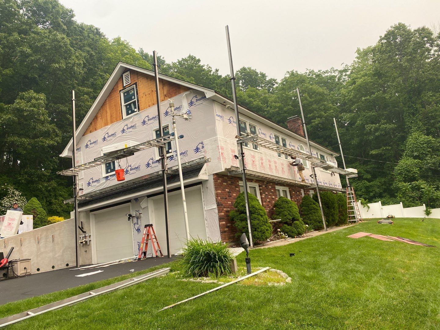 Siding Installation using Certainteed Monogram Smokey Gray by A Plus Exterior