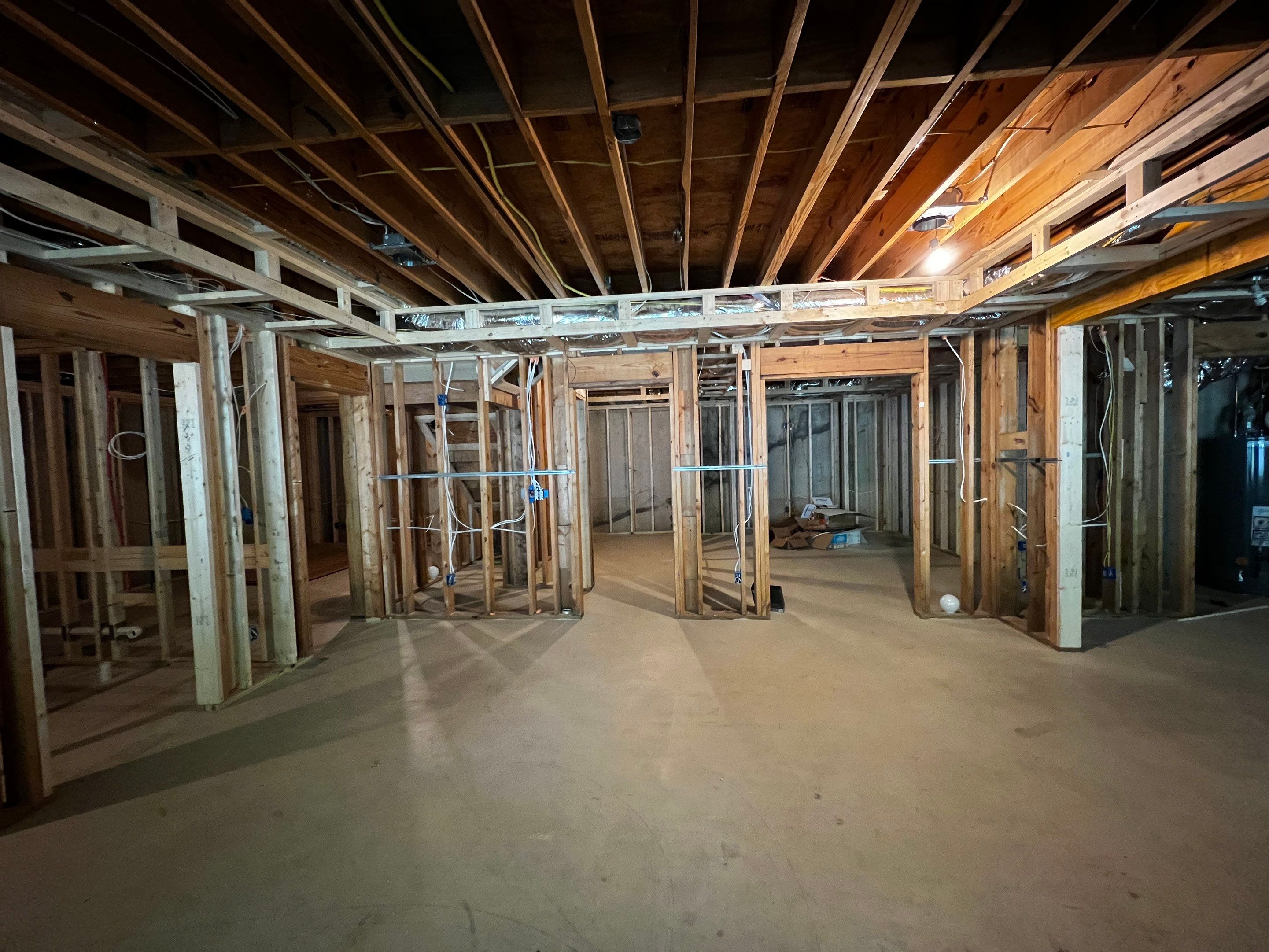Custom Basement Remodeling With Home Theater and Bar in Woodstock by Swift Home Renovations