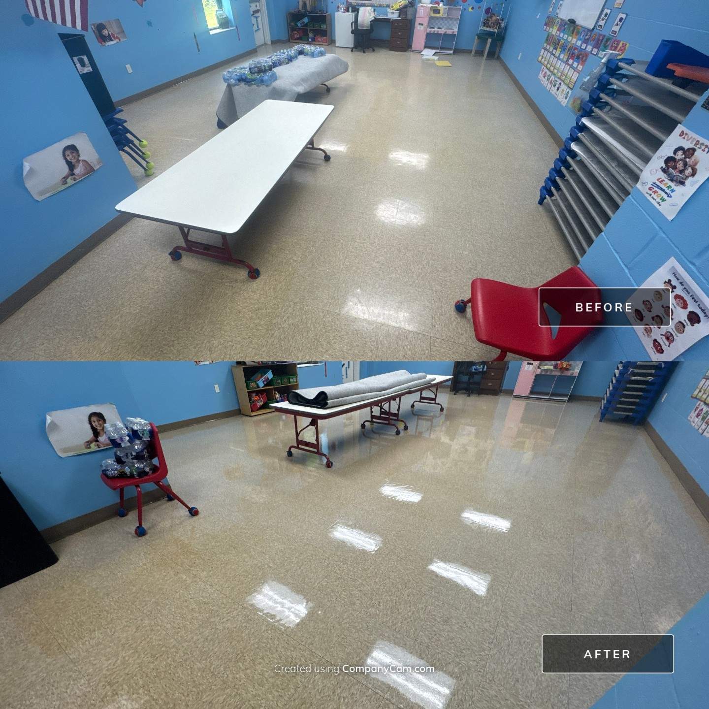 Kingdom Kids Daycare - Floor Strip & Re-wax by Mr. Mister Power Washing