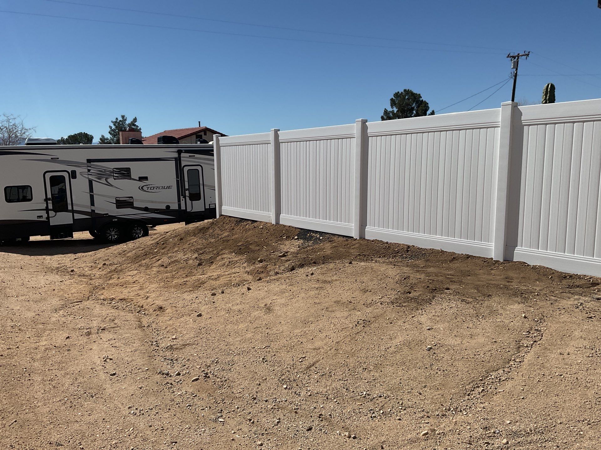 Fence Installation using Vinyl by Fence Guys Inc.