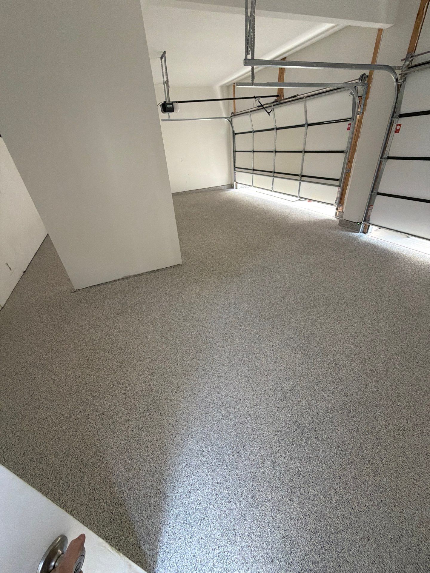 Multi-Car Garage Epoxy Flake Floor Installation in Byron Center by Gordon Painting