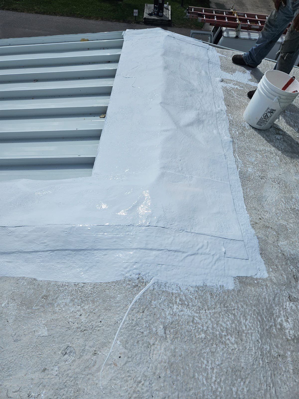 Residential Roofing Repair using ISO Board and TPO by Four Peaks Roofing