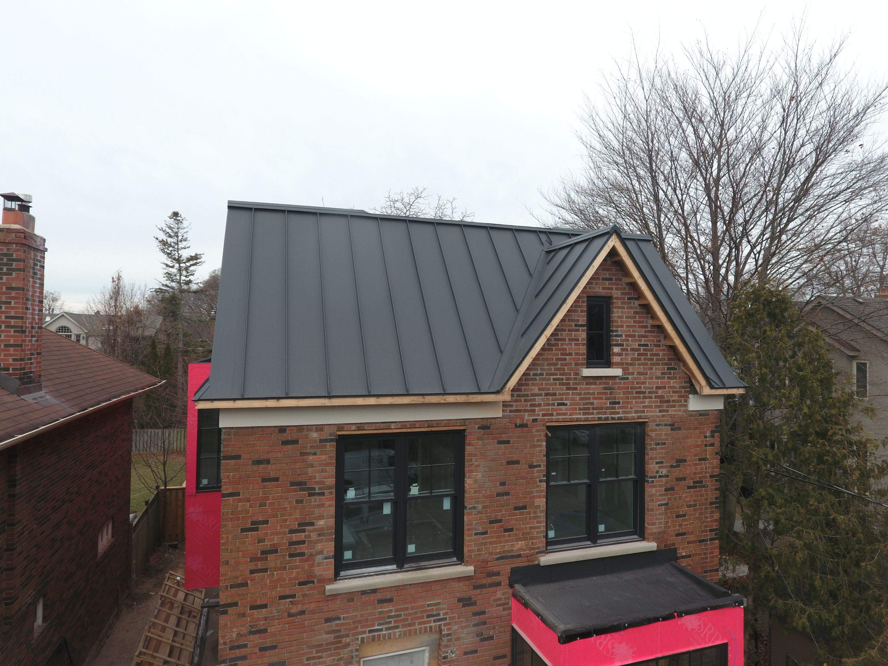 New Home Construction using 24 Ga Standing Seam Metal by Jay Carter Roofing & Sheet Metal