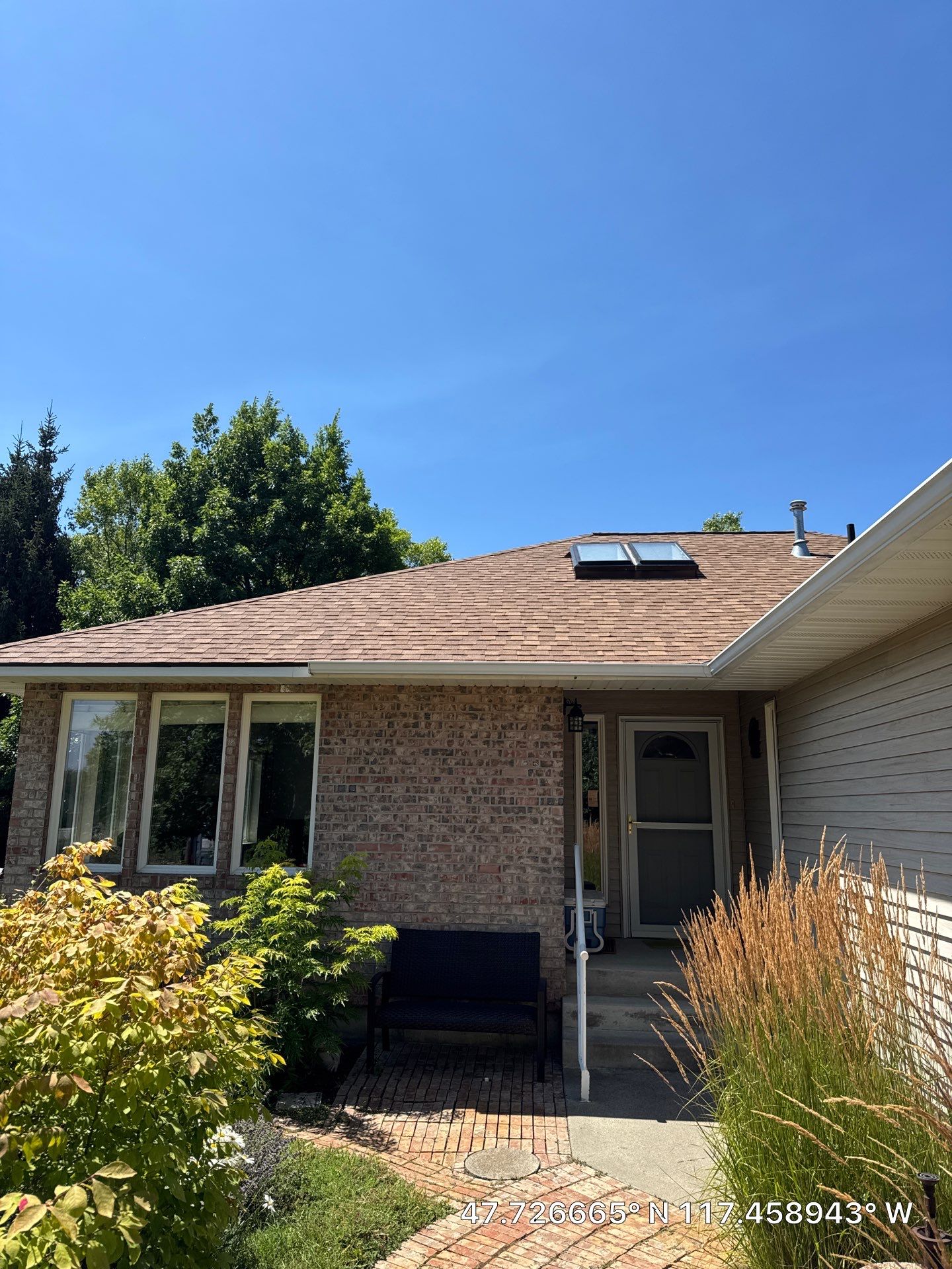 Architectural Shingle Roof Replacement and Skylight Installation N F St Spokane, WA 99208 The Denali System - 5-Star SureStart PLUS Coverage - CertainTeed Landmark® Shingle- Resawn Shake by Alpine Roofing