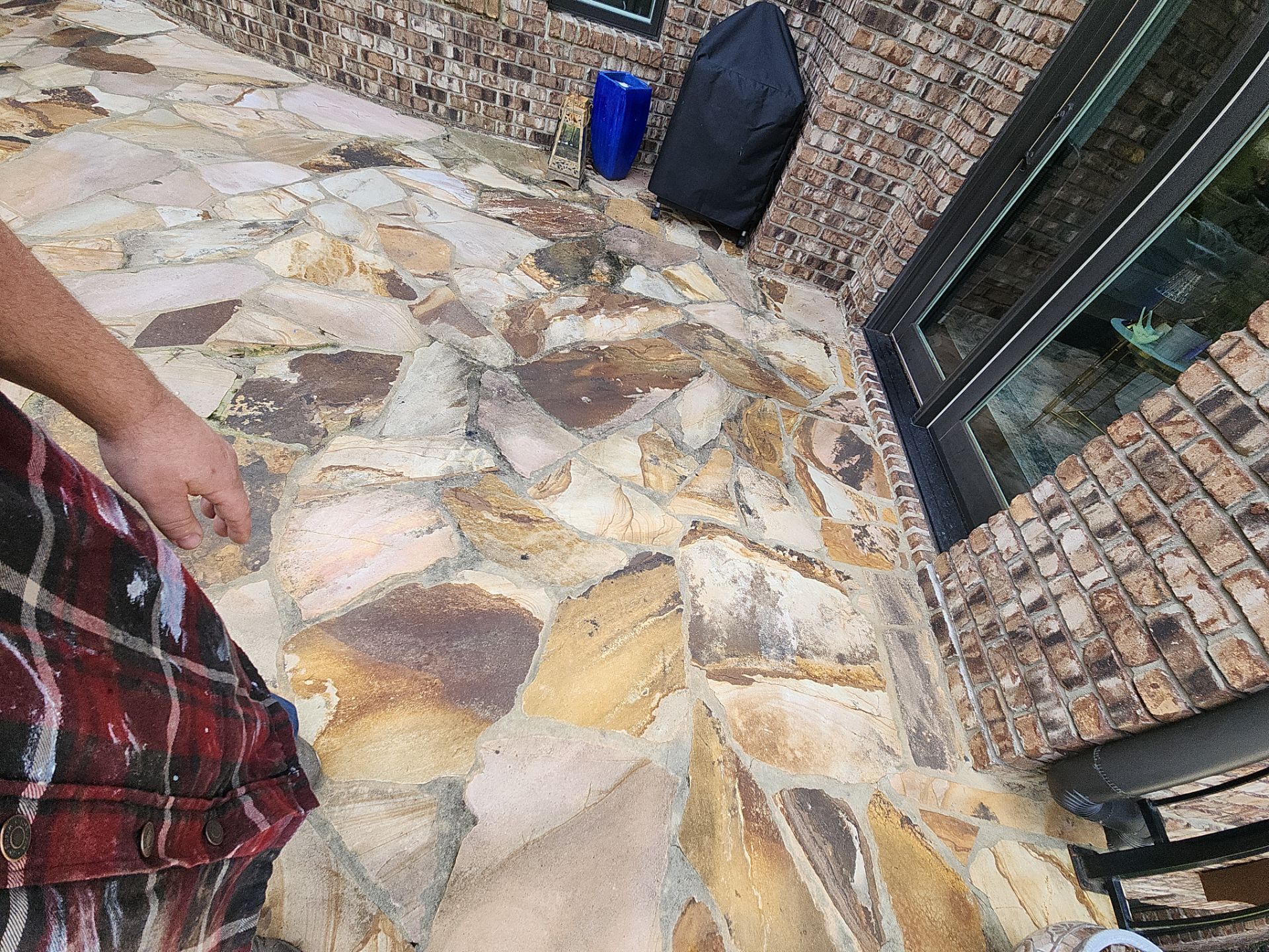 travertine  using Concrete Sealant by DuraSeal