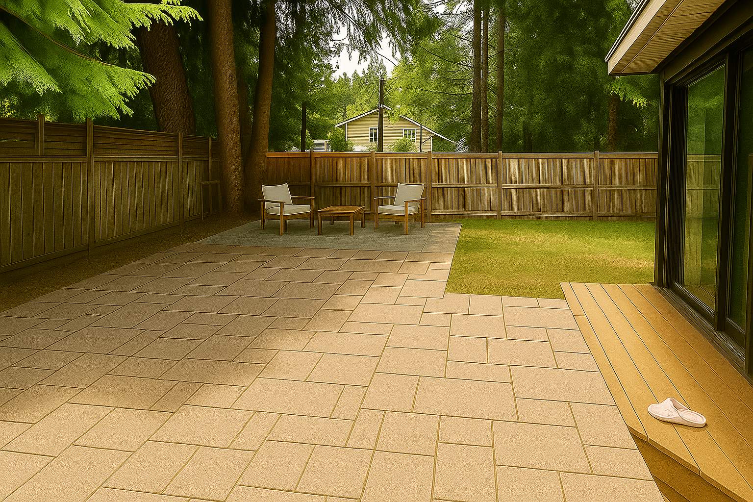 Backyard Refresh with Slab Installation & Garden Beds by Habanero Garden and Exterior Care