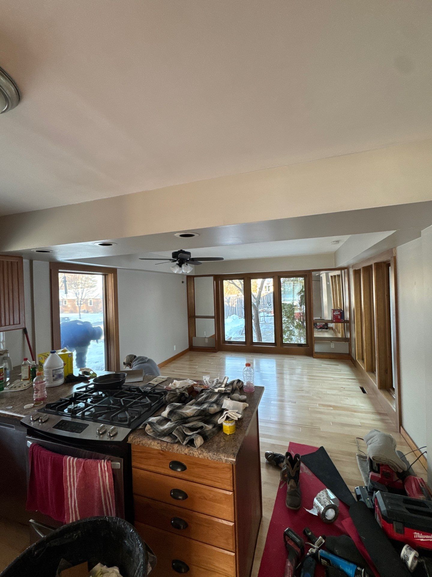 Black-Frame Pella Lifestyle Upgrade on a Partial Brick Home by United Windows and Siding LLC