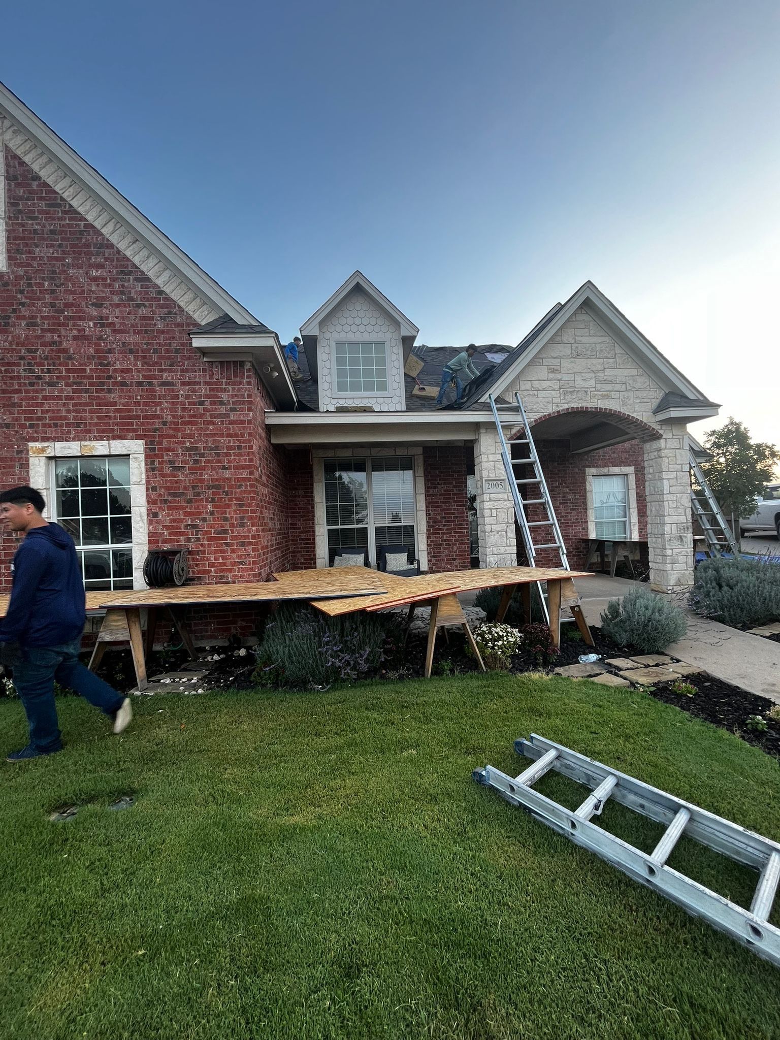 Project in Cleburne by Lonestar Roofing and Restoration LLC.