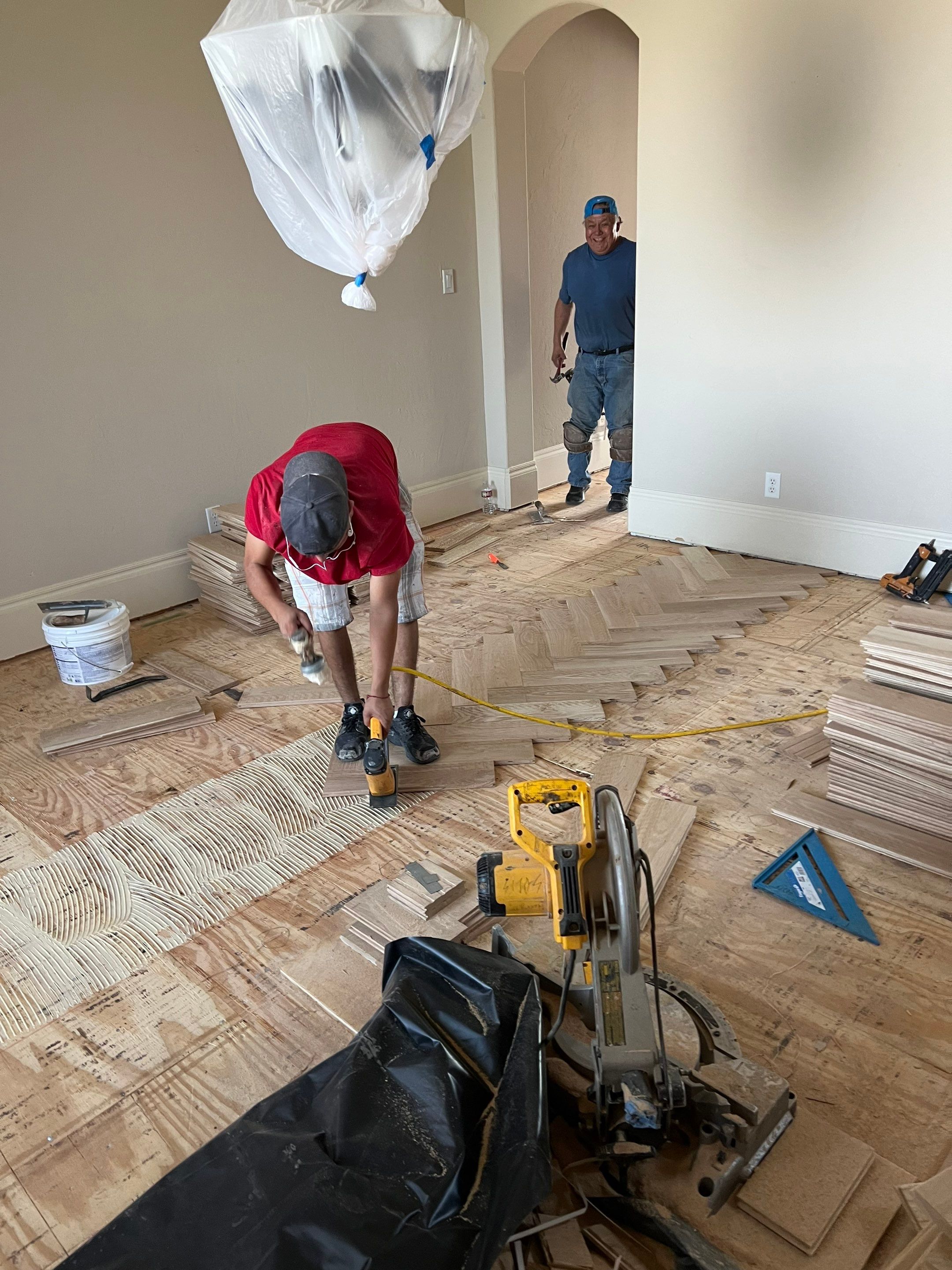 From Traditional to a Contemporary Grey by Bernard Hardwood Floors