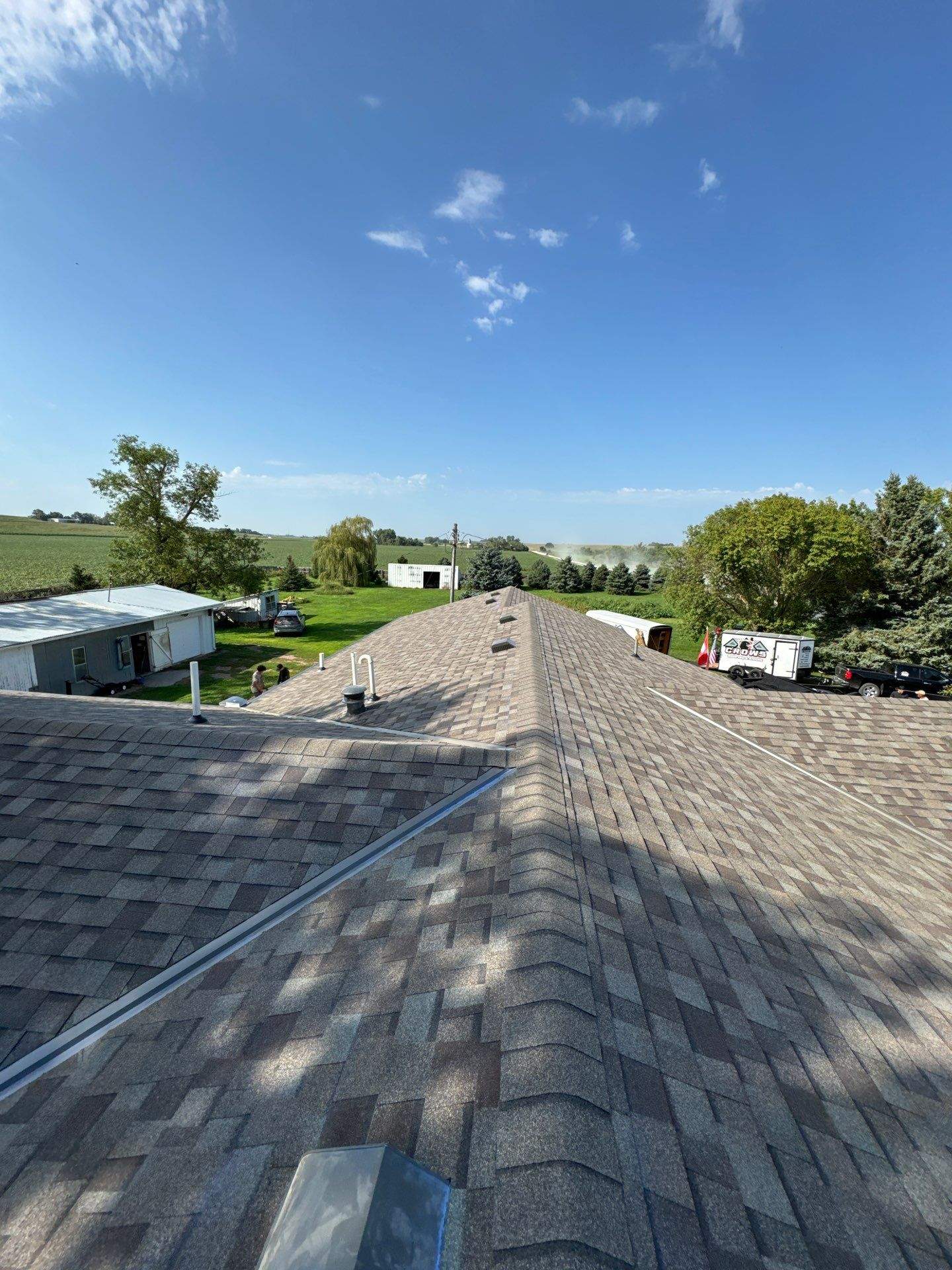 Architectural Shingle Roof Replacement in West Point, NE by Crows Roofing LLC