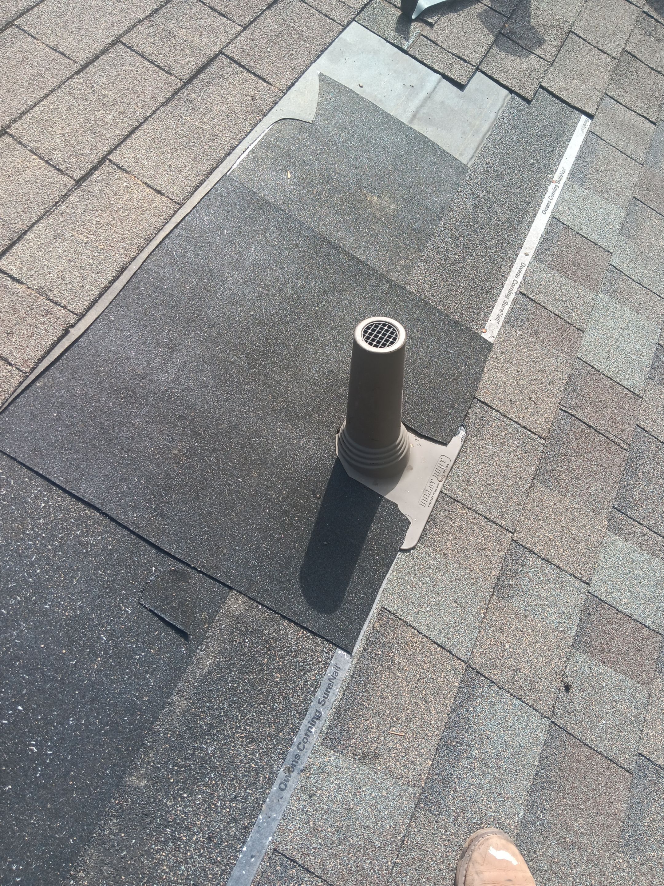 Hail Damage using Owen's Corning Duration (Lifetime) Shingles by Roof Repair Company
