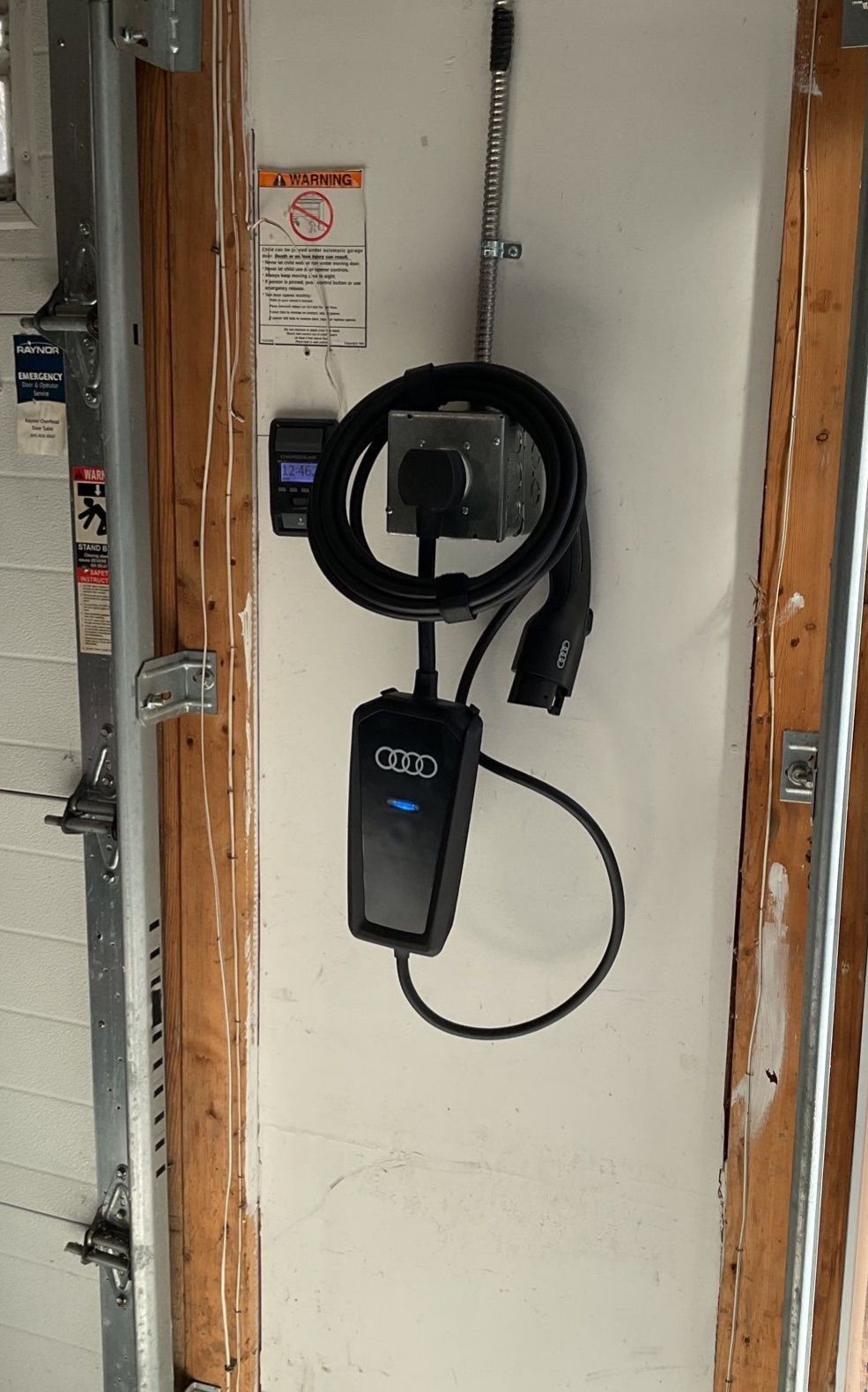Audi Mobile EV Charger Installed with New Circuit by ZAM Electric