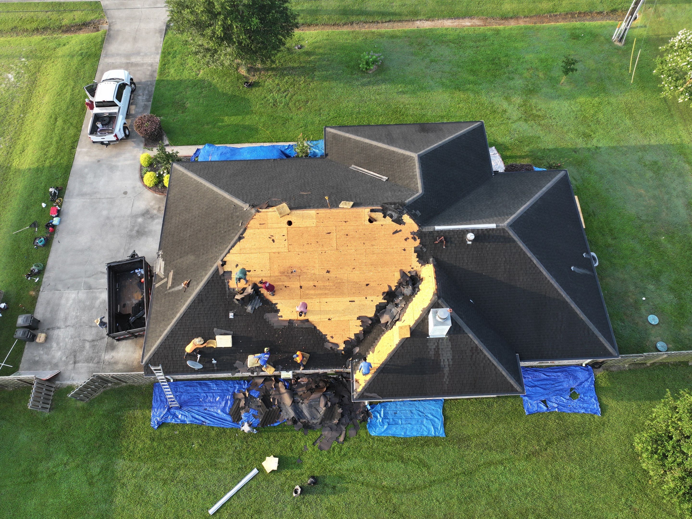 Residential Roof Replacement using GAF HDZ - Weathered Wood by Elite Roofing LLC
