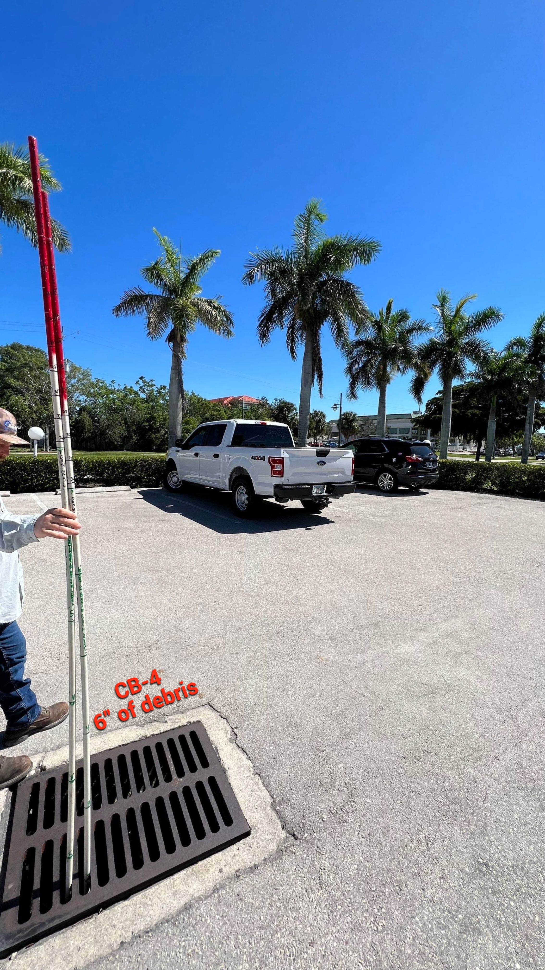 Stromwater System Maintenance at Bill Smith Appliances / Critter Cafe Marco Island Catch Basin by Don Mar, Inc. Storm Water Solutions
