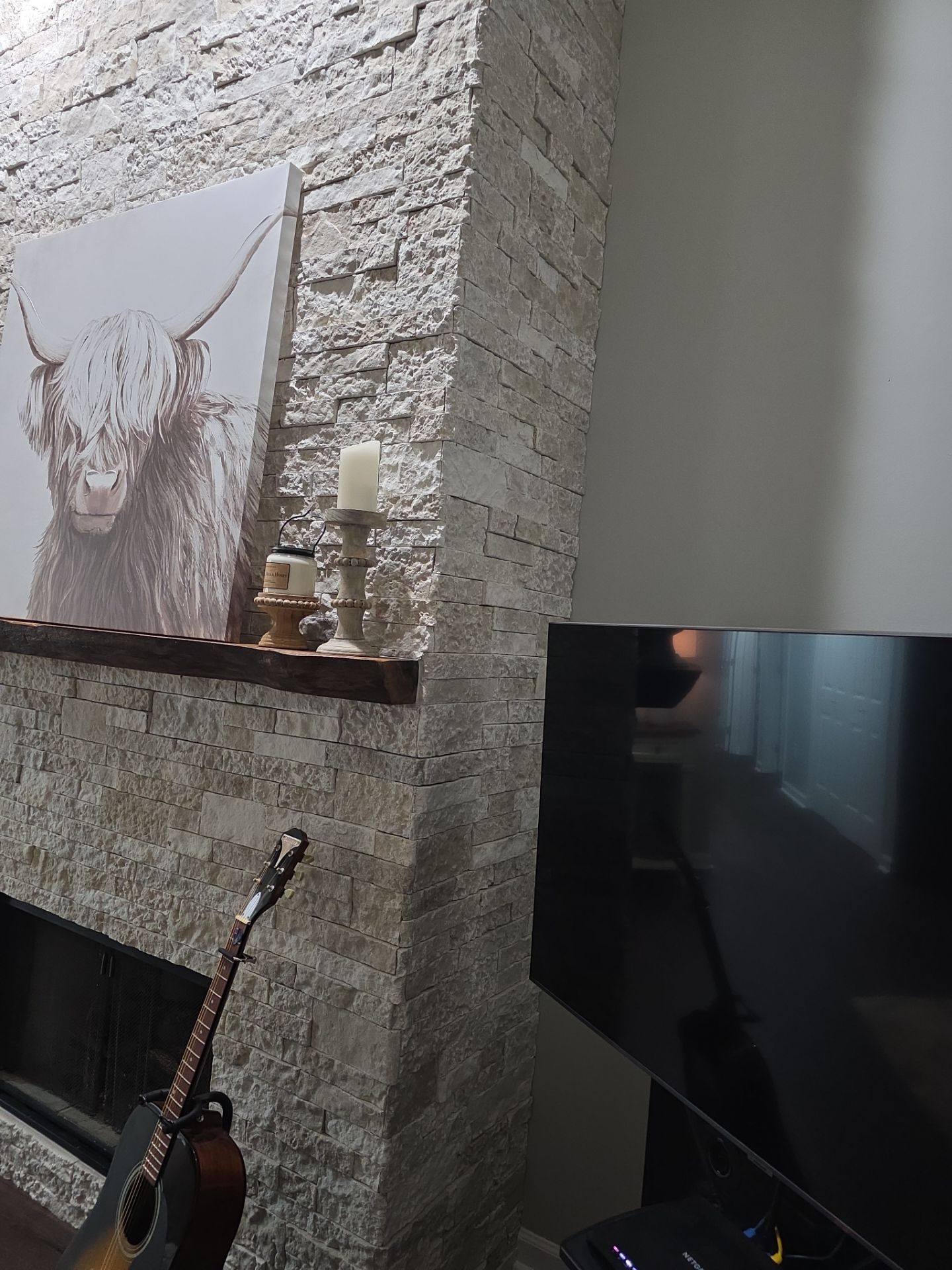 Holly Springs Fireplace Transformation — Full-Height Stone Feature Wall
 by Elite Remodeling and Design LLC
