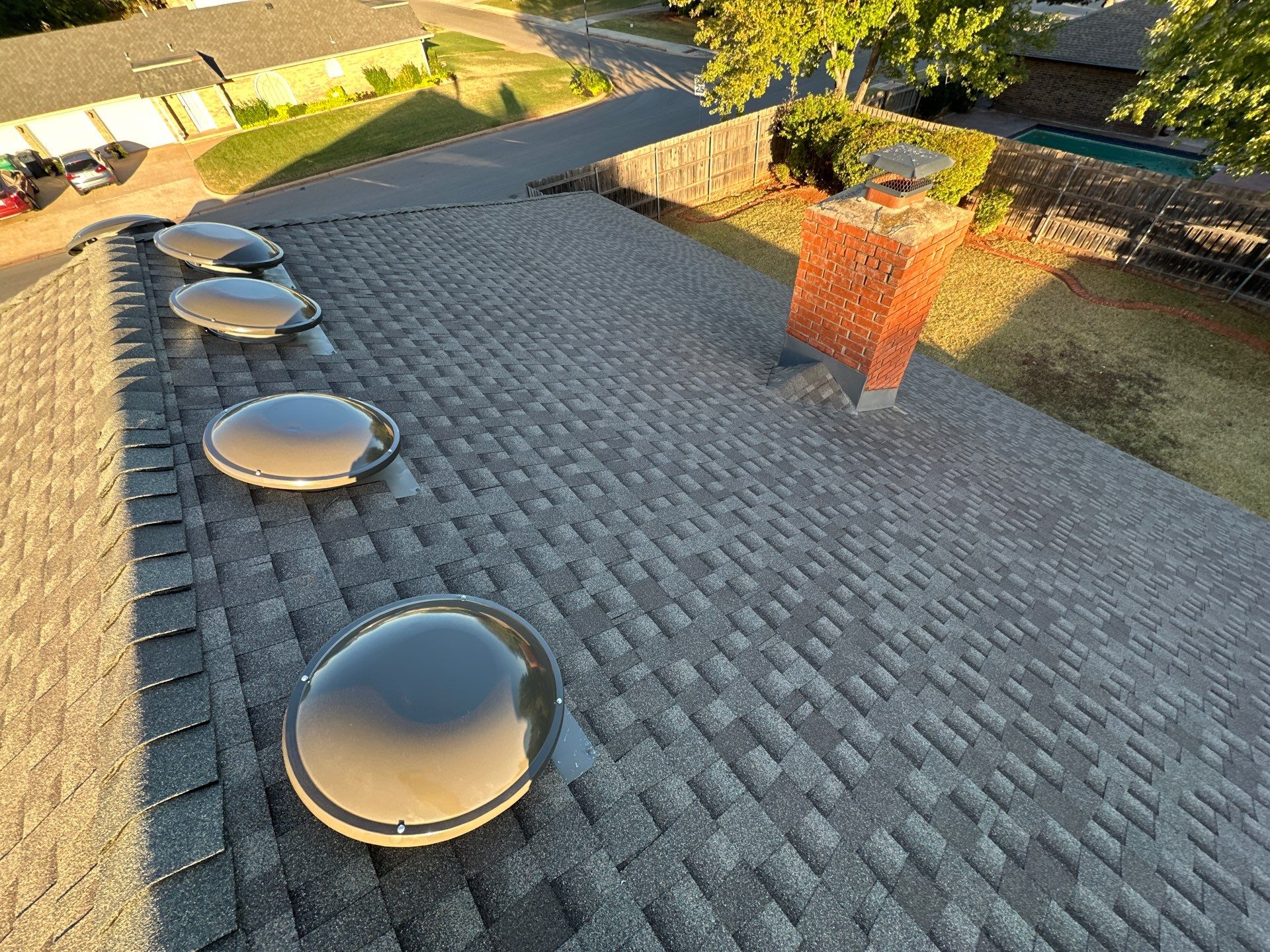 roof rplacment & gutter installation in Oklahoma City by McCann's Roofing and Construction